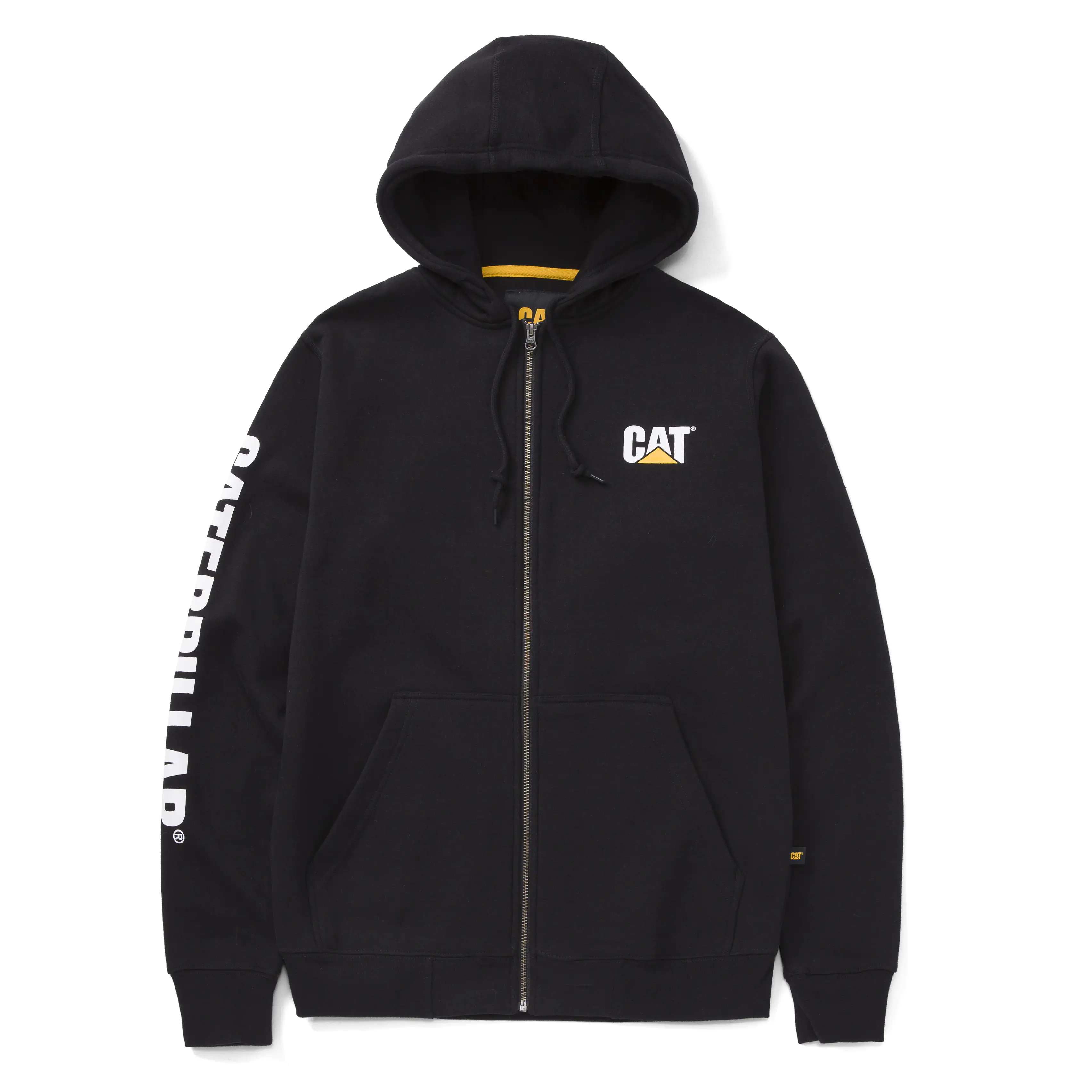 CAT Zip Hoodie Banner Größe L schwarz