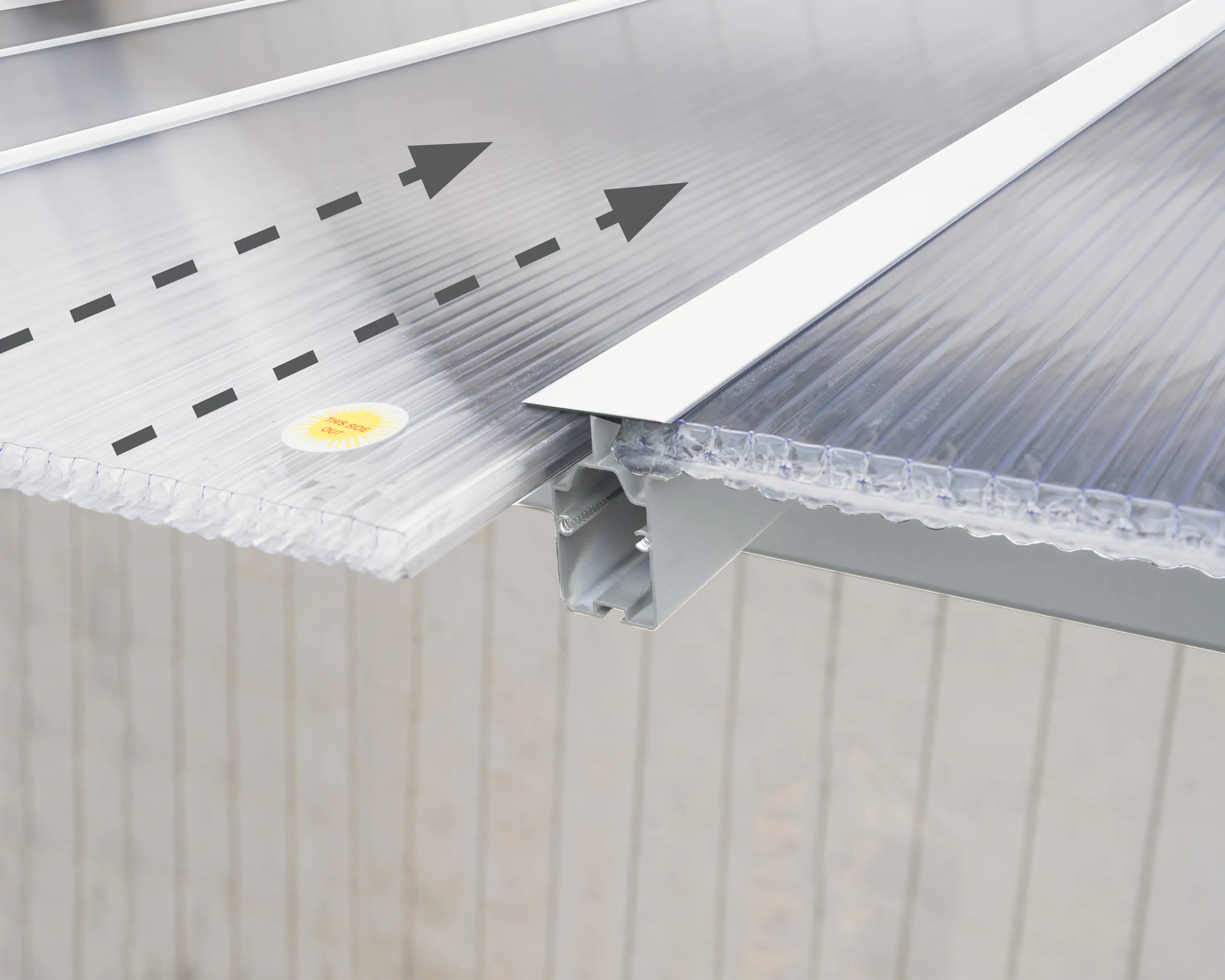 Canopia Terrassenüberdachung Olympia 3x8.6 weiß