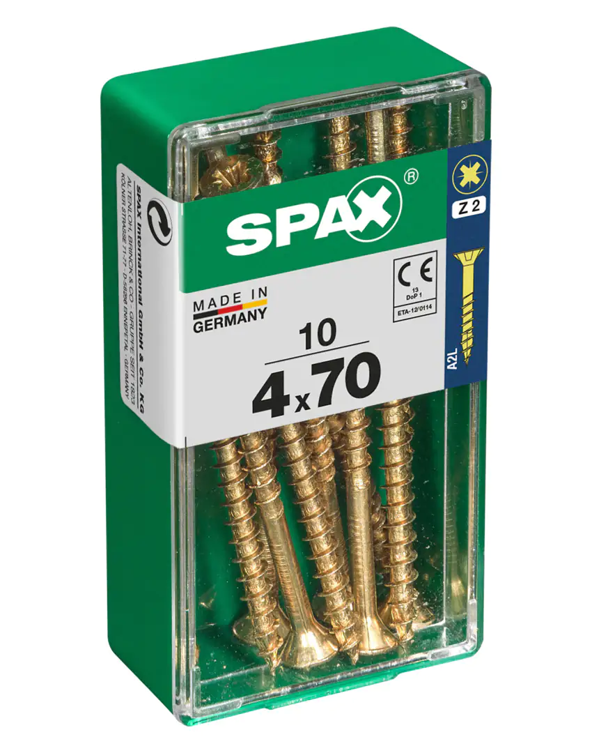 Spax Universalschrauben 4.0 x 70 mm PZ 2 - 10 Stk.