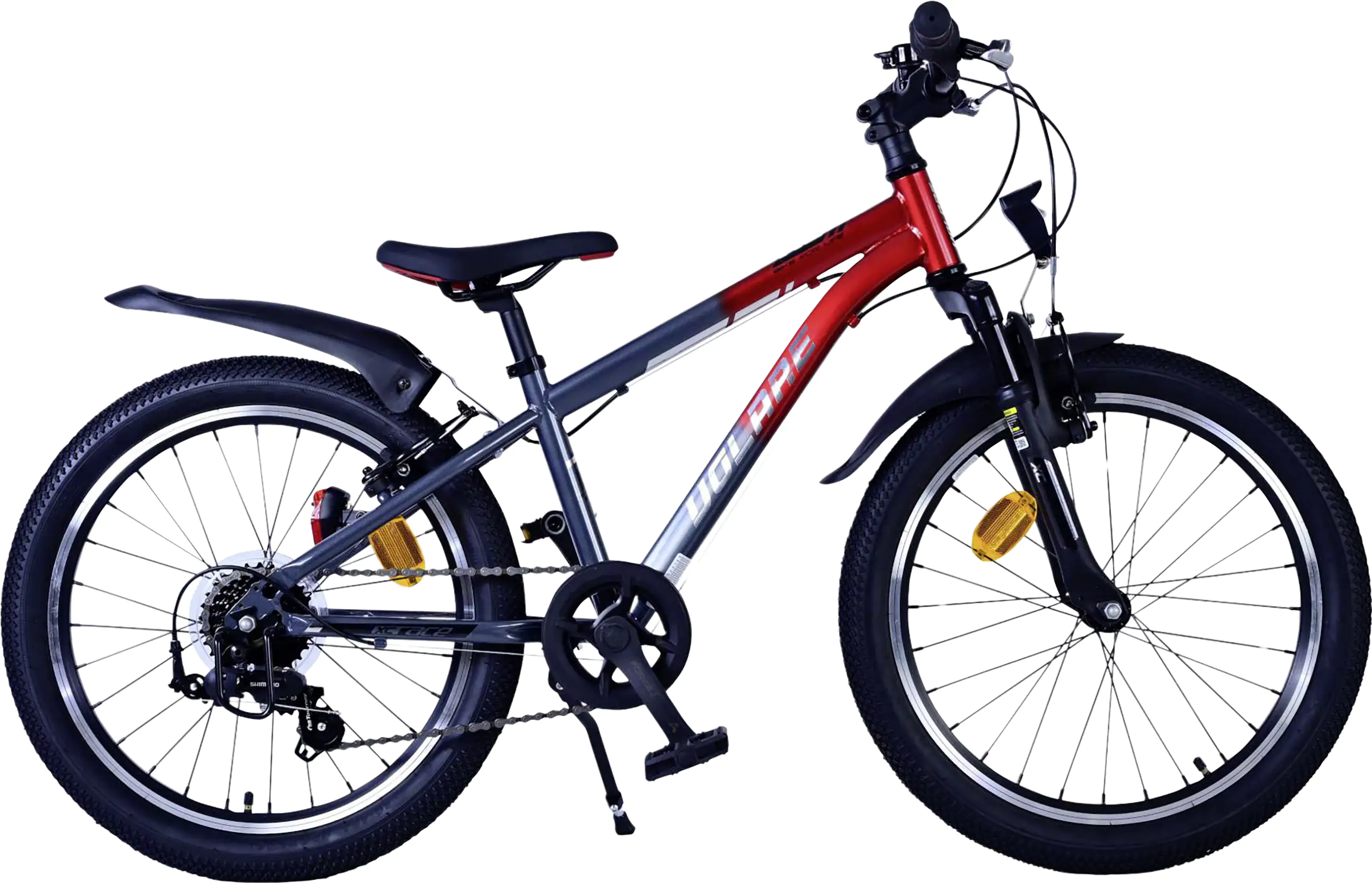 Volare Kinderfahrrad XC Race 20 Zoll 7-Gang rot/grau