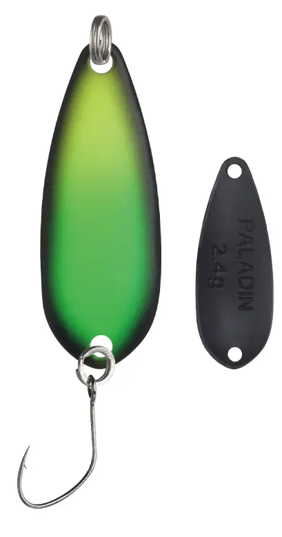 Paladin Angelköder Spoon Asgard 1,6 g UV grün/schwarz/schwarz