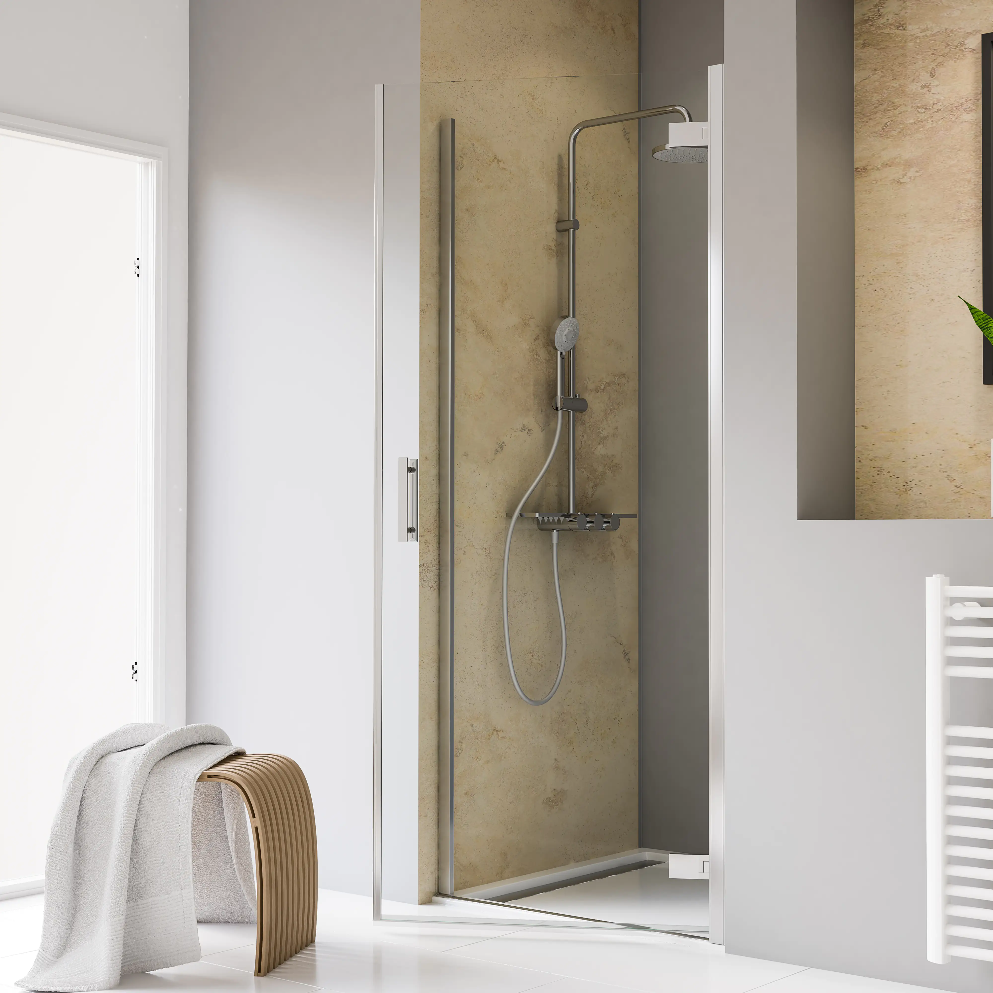 Schulte Nische Drehtür pendelbar 80 x 200 cm Toura