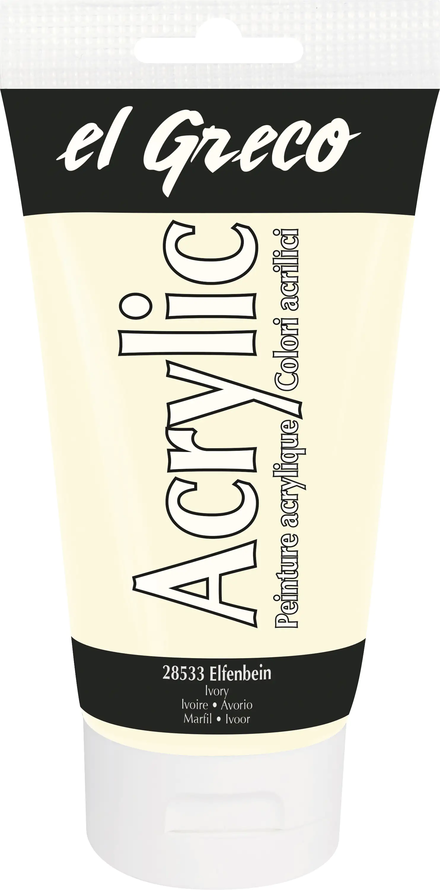 4000798285333_1598827 Kreul el Greco Acrylic Tube elfenbein 150 ml