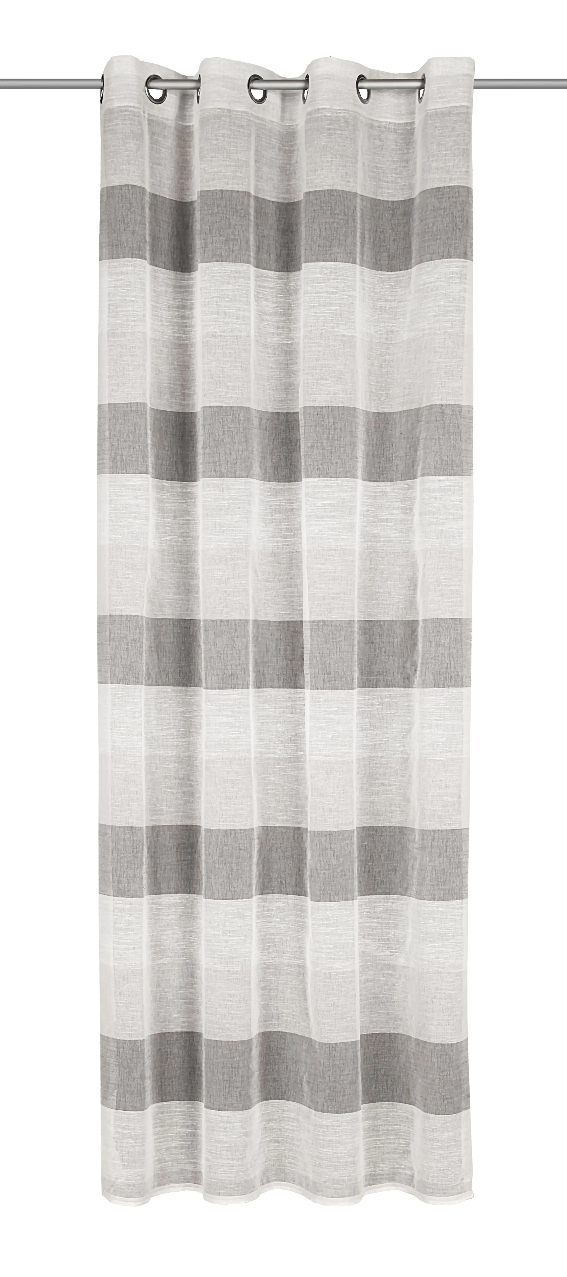 Neusser Collection Ösenschal Streifen grau, 135 x 245 cm