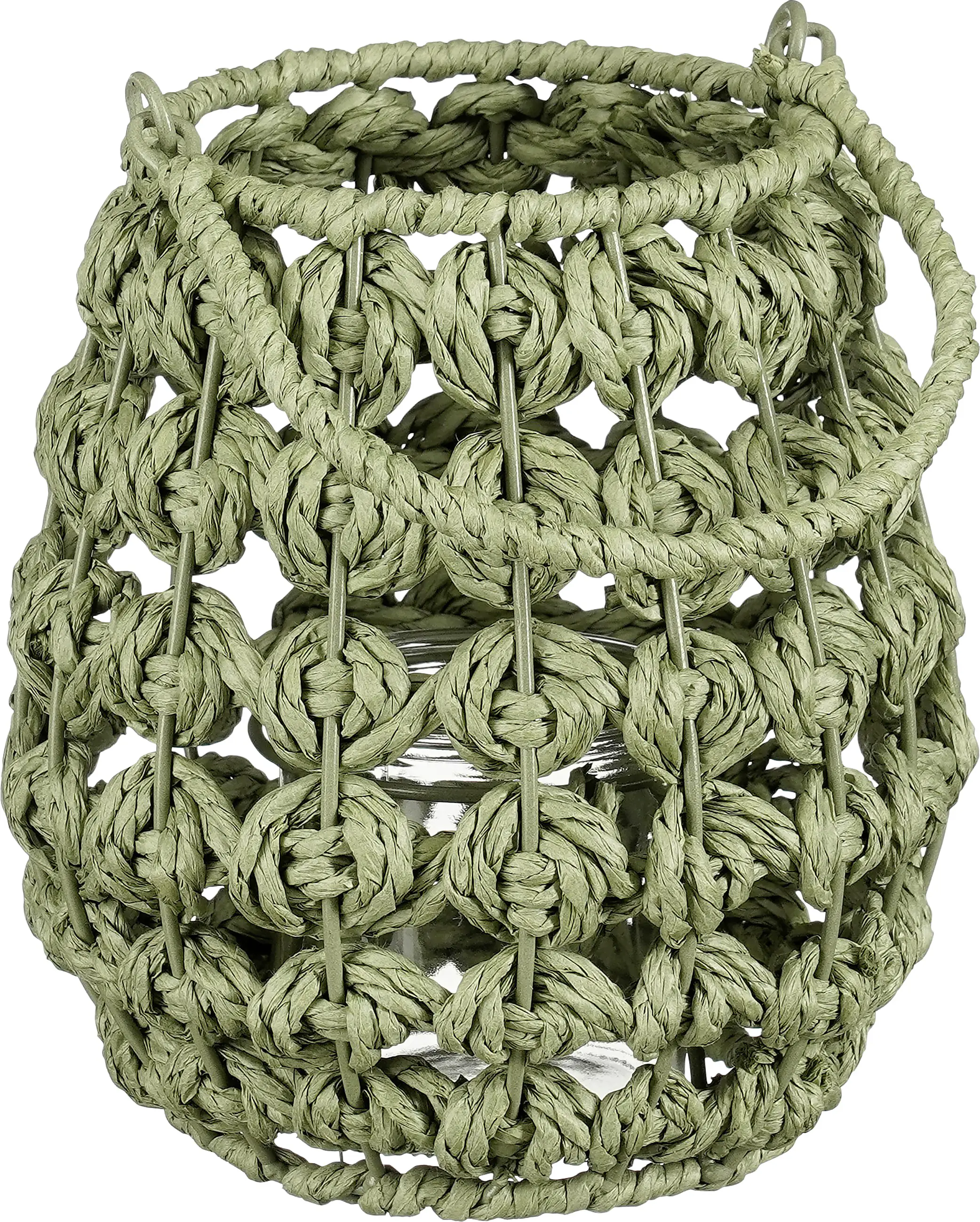 Mica Decorations Laterne Yodi paper 18 x 18 cm grün