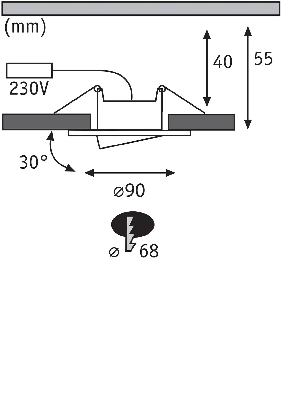 Paulmann LED-Einbauleuchte Calla Ø 9 cm neutralweiß chrom matt 10er Set