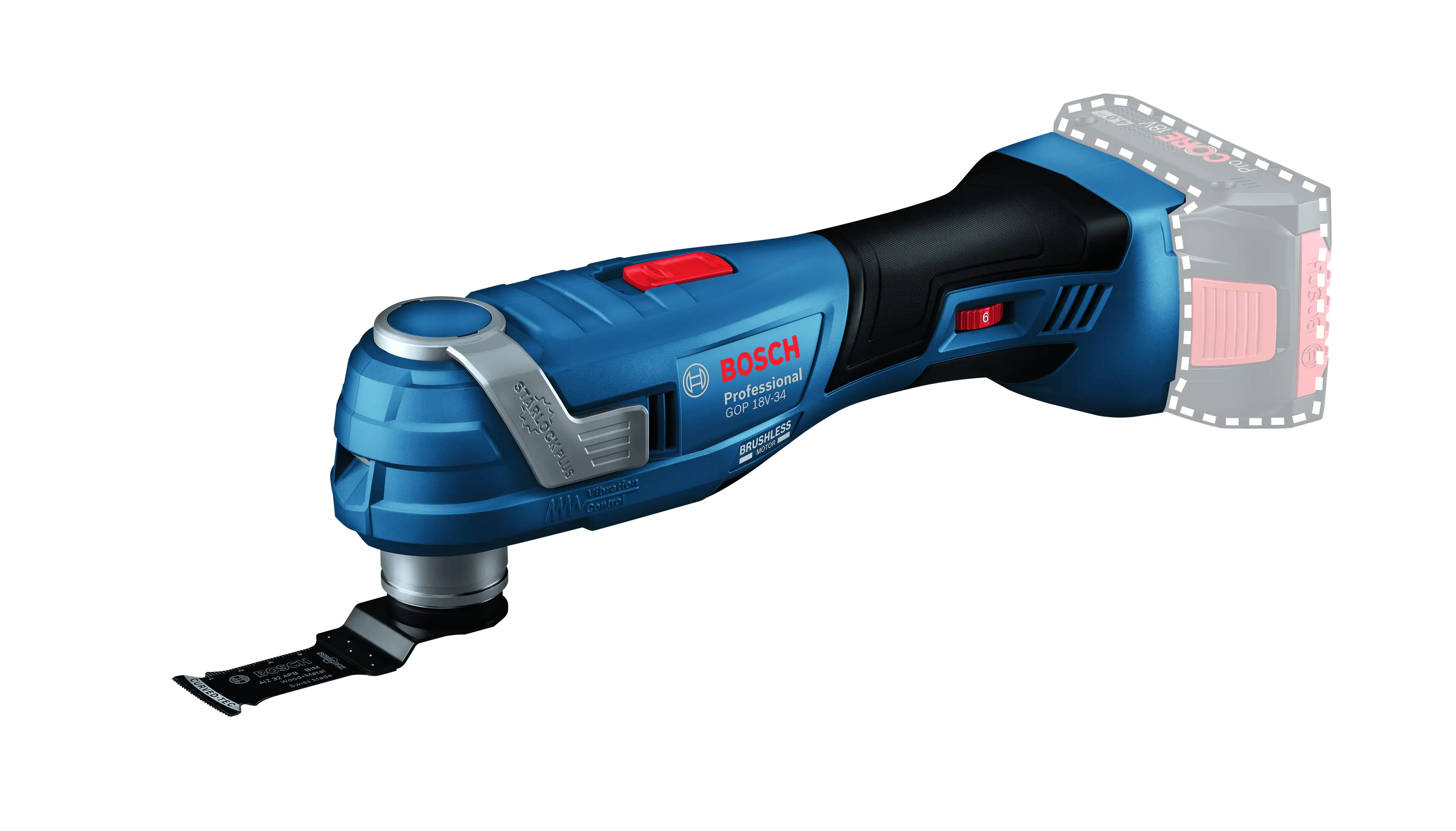 Bosch Professional Akku-Multi-Cutter GOP 18V-34 , ohne Akku und Ladegerät Bosch Professional Akku-Multi-Cutter GOP 18V-34 , ohne Akku und Ladegerät