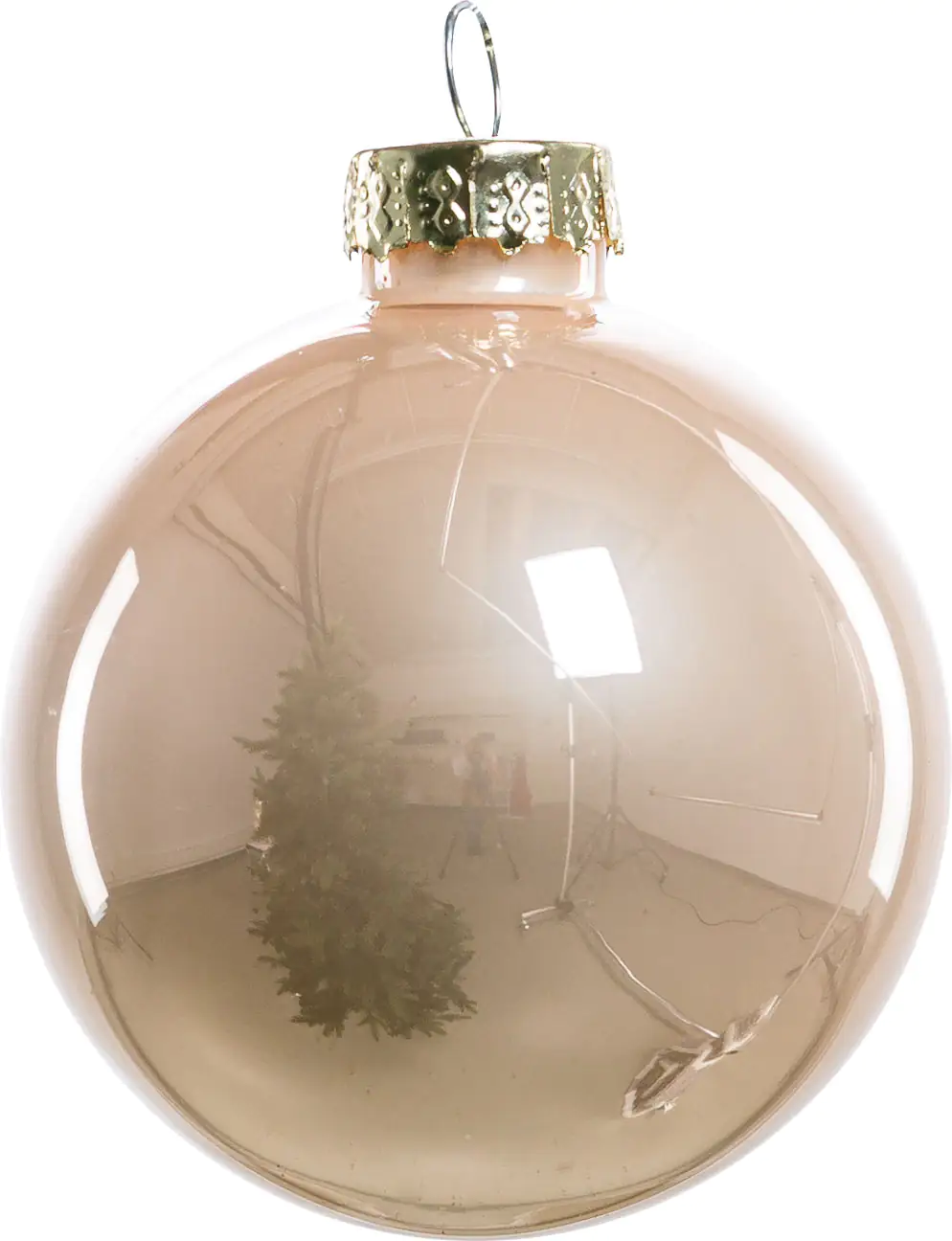 2076601553410_02 TrendLine Weihnachtskugeln aus Glas Ø 6 cm champagner 20 Stück