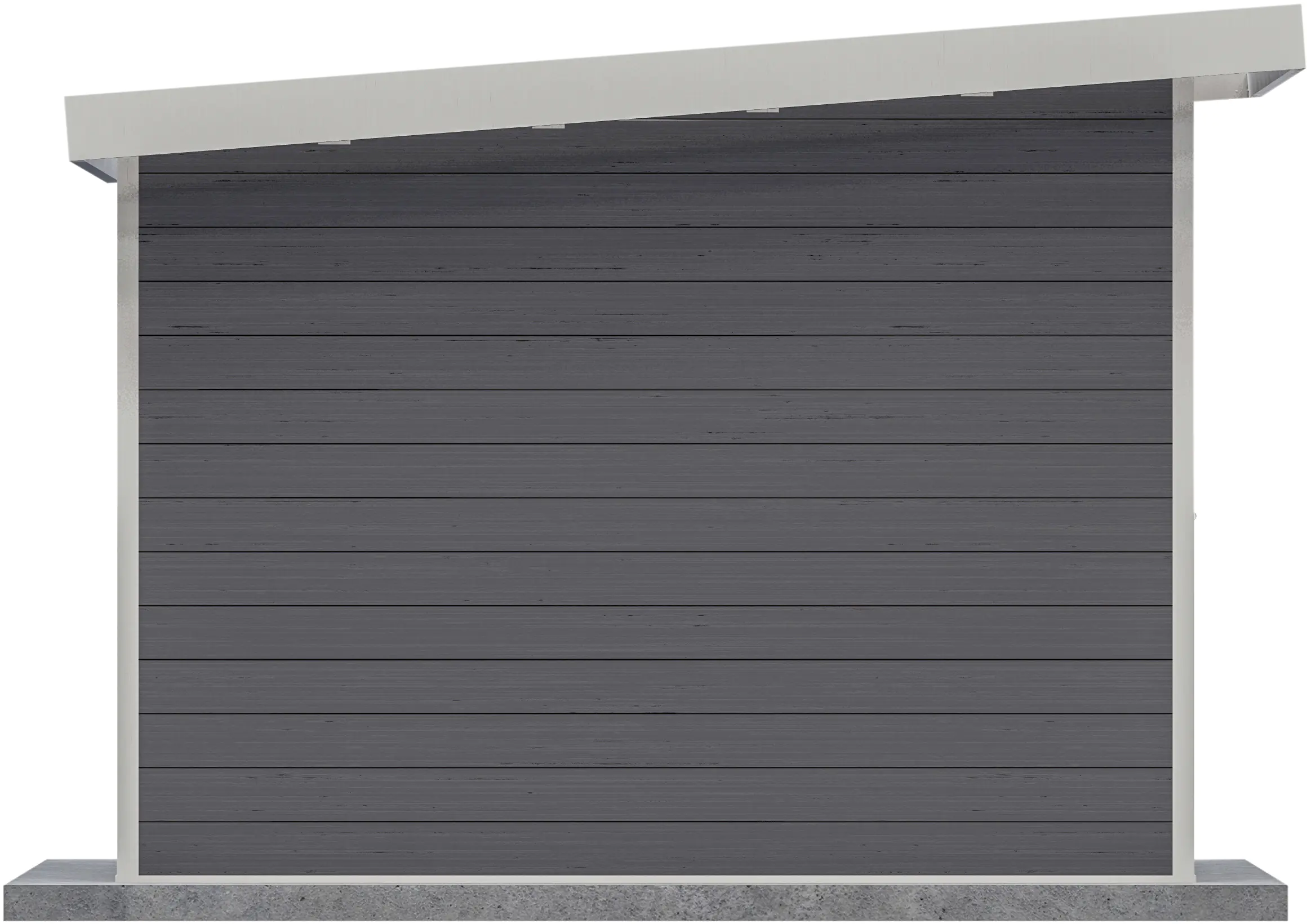 elephant WPC Gartenhaus mit Flachdach L 400 x 300 cm