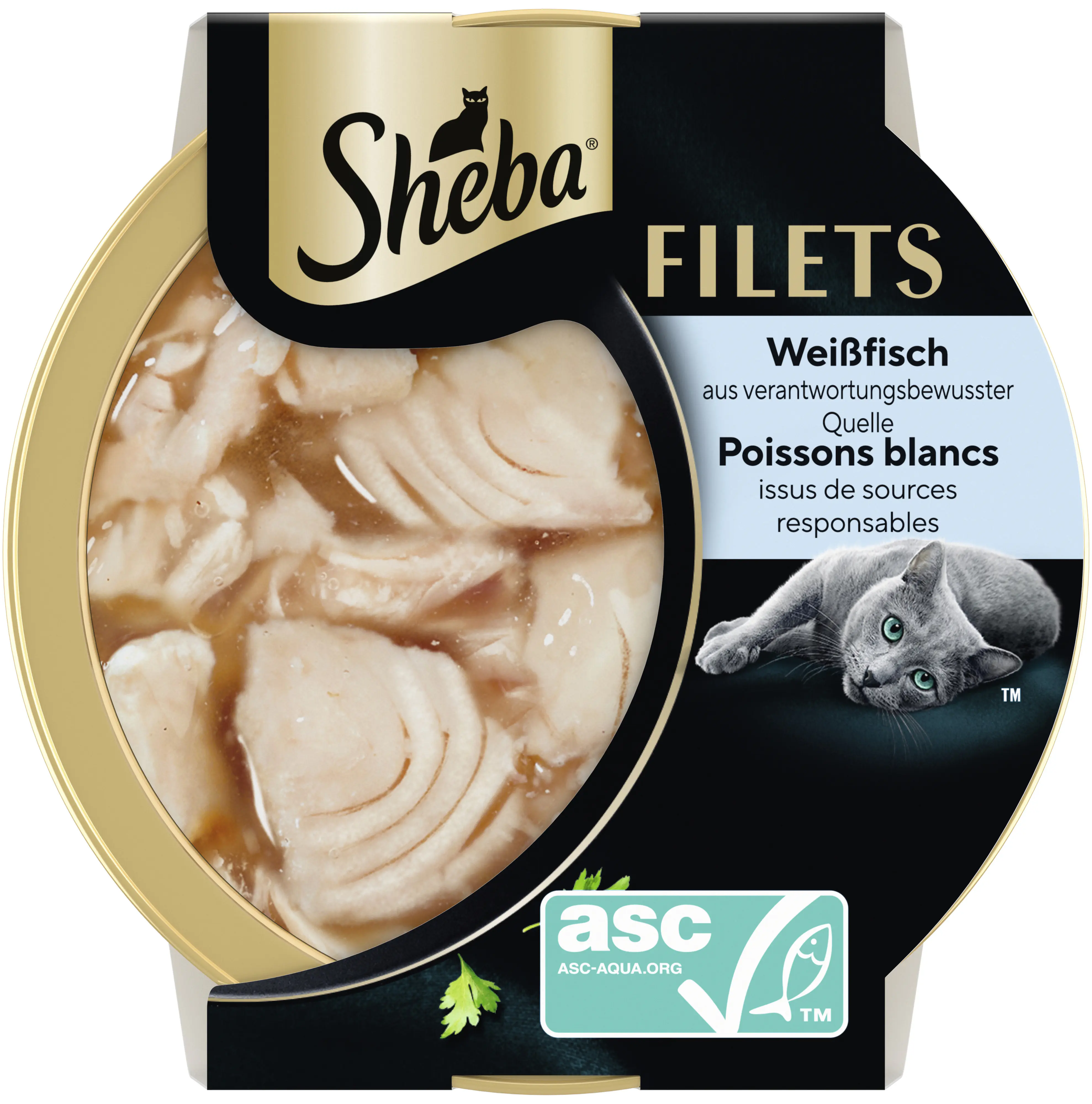 Sheba Filets Katzennassfutter Adult 60 g Weißfisch