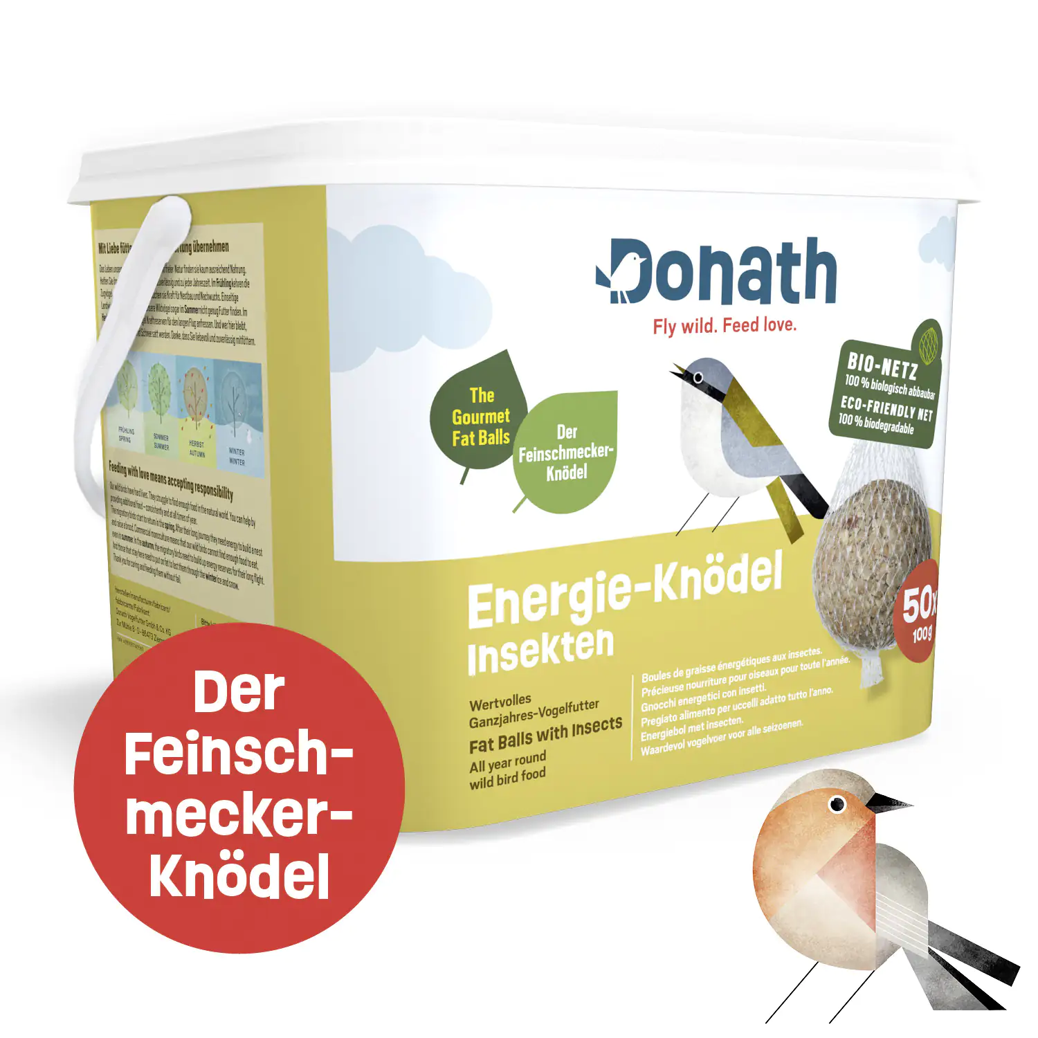 4260681740589 Donath Meisenknödel Energie-Knödel Insekten 50 Stück
