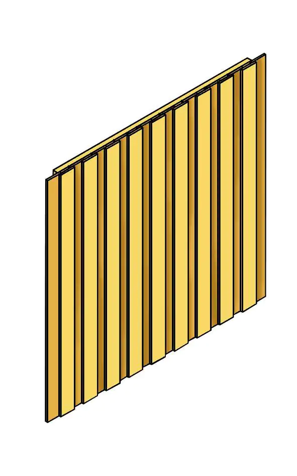 SKAN HOLZ Seitenwand inkl. Tür 98x198cm 230 x 220 cm, unbehandelt