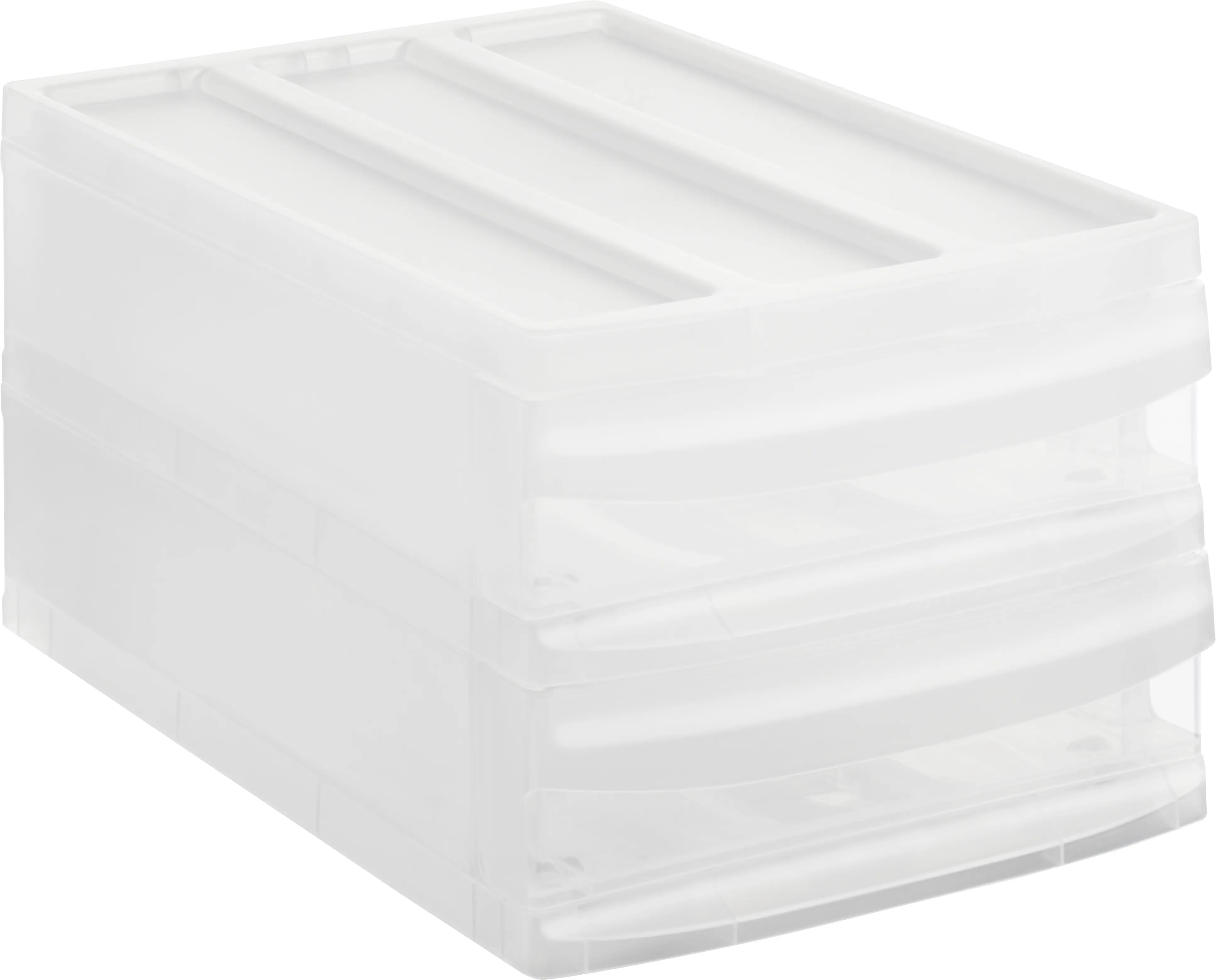 Rotho Schubladenbox Duo Systemix M 2 Schübe transparent Rotho Schubladenbox Duo Systemix M 2 Schübe transparent