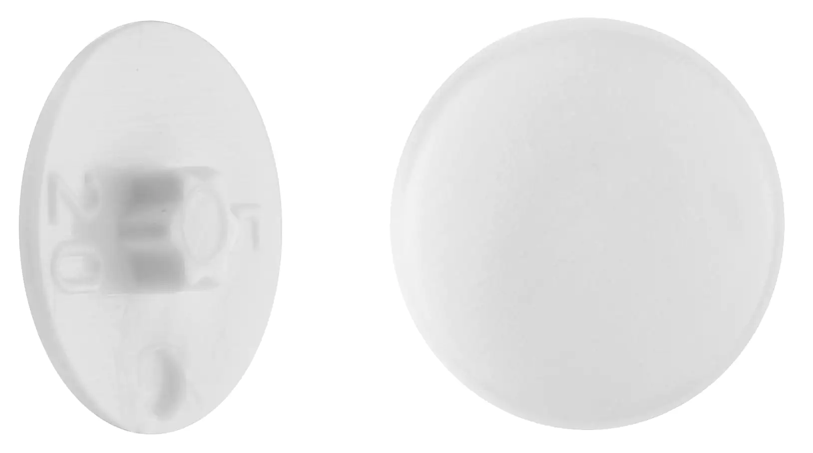 Abdeckkappen Ø 16,5 mm für TX 30 Schrauben weiß - 50 Stk.
