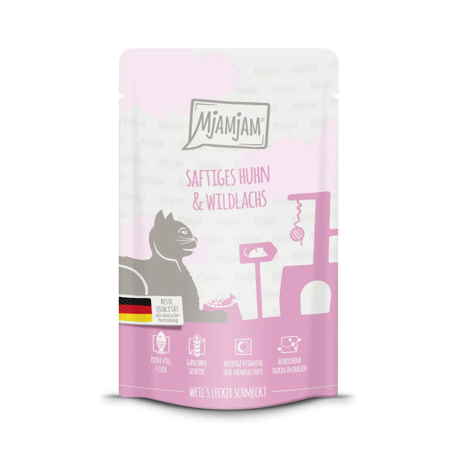 MjAMjAM - Quetschie - saftiges Huhn und Wildlachs 125 g 125 g