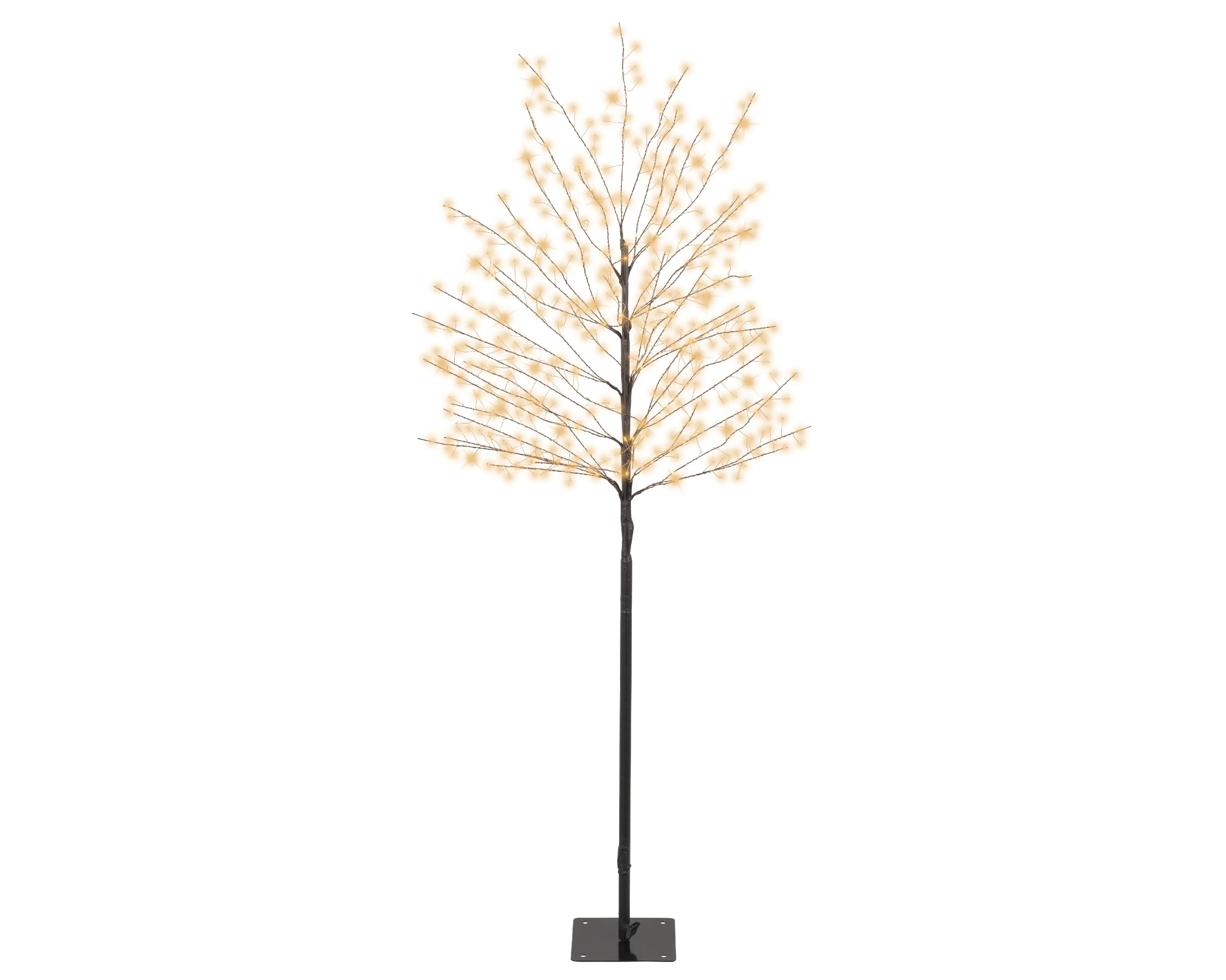 Lumineo LED Baum mit Timer schwarz weiß 150 cm warmweiß Lumineo LED Baum mit Timer schwarz weiß 150 cm warmweiß