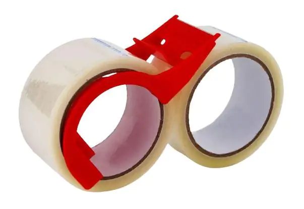 TrendLine Packband-Set transparent 48 mm x 50 m 2 Stück mit Abroller