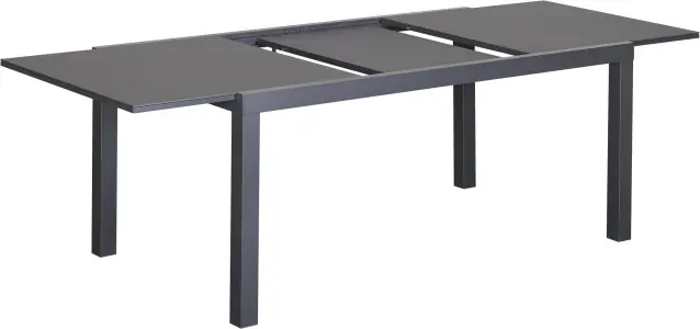 Primaster Garten-Essgruppe Fano mit ausziehbarem Tisch & 4 Stapelstühlen