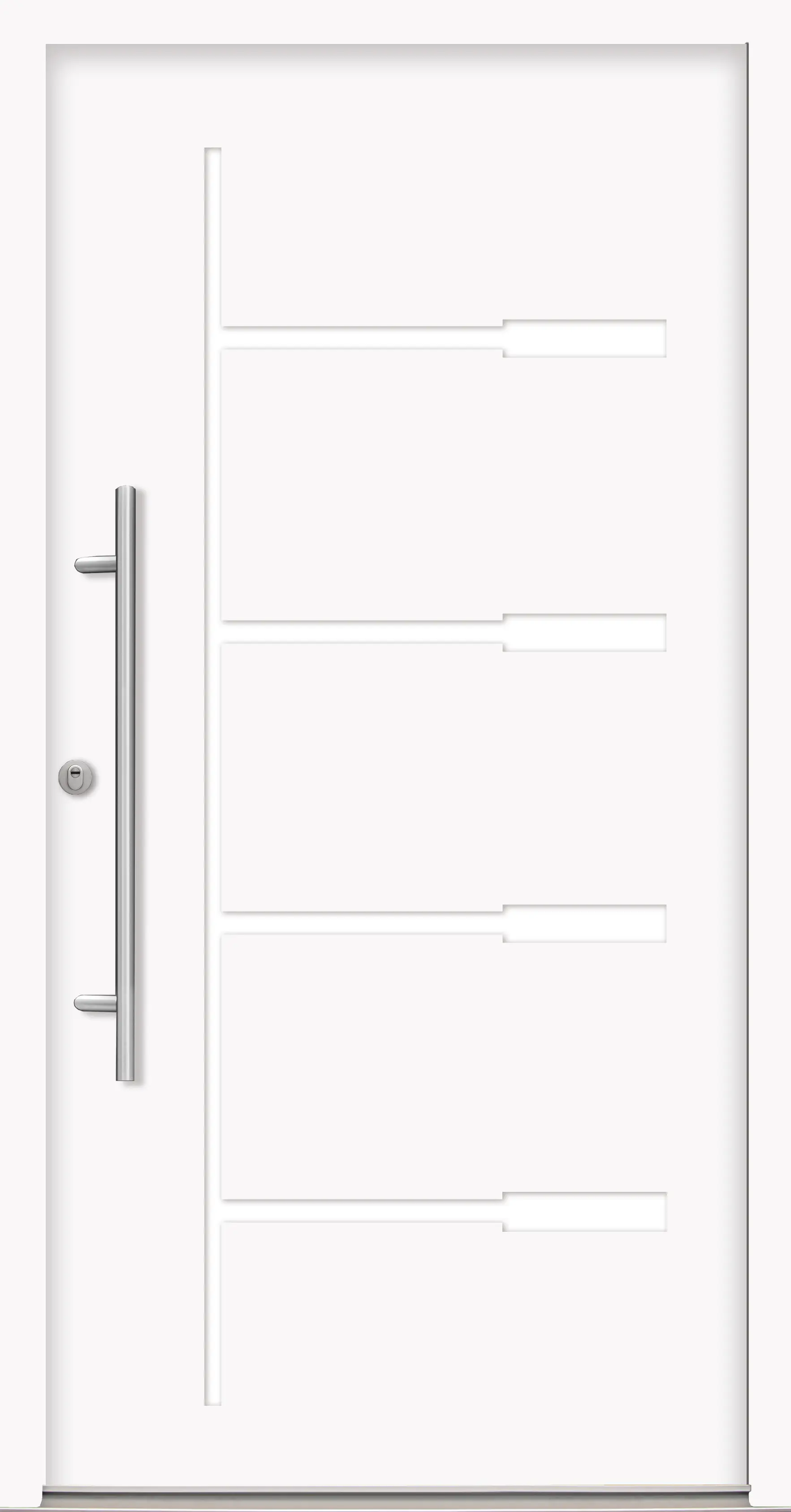 Splendoor Haustür Passivedoor Premium H1 RC2 Weiß DIN Links 100 x 210 cm