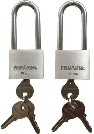 Primaster Vorhängeschloss Aluminium 89 mm inkl. 3 Schlüssel Primaster Vorhängeschloss Aluminium 89 mm inkl. 3 Schlüssel