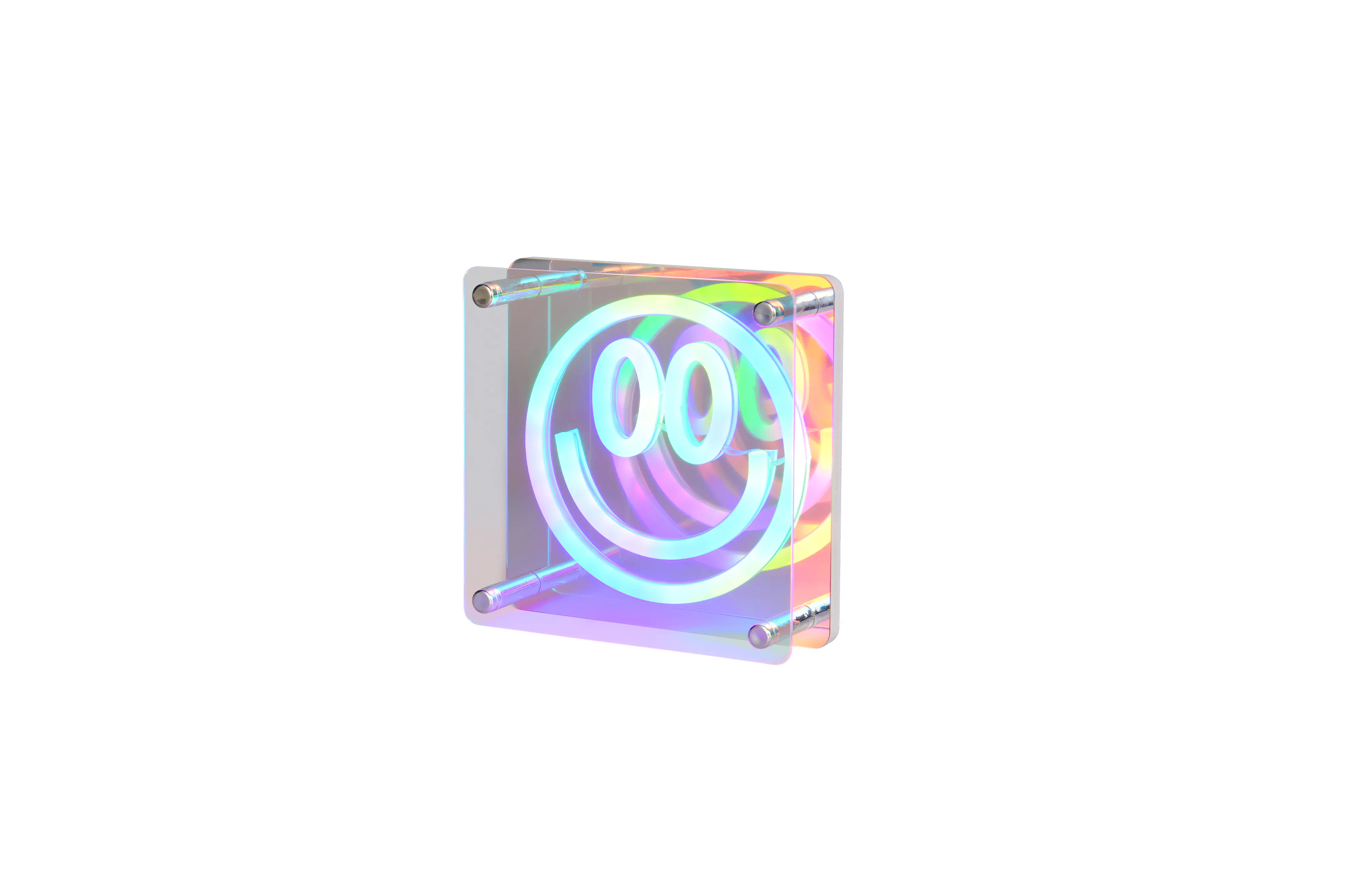 Reality LED-Tischleuchte Anelli Fun 14,5 x 14,5 cm weiß/transparent irisierend