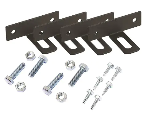 Polbram T-Verbinder für Zaunfeld 4 Stück, RAL-Farbe 7016