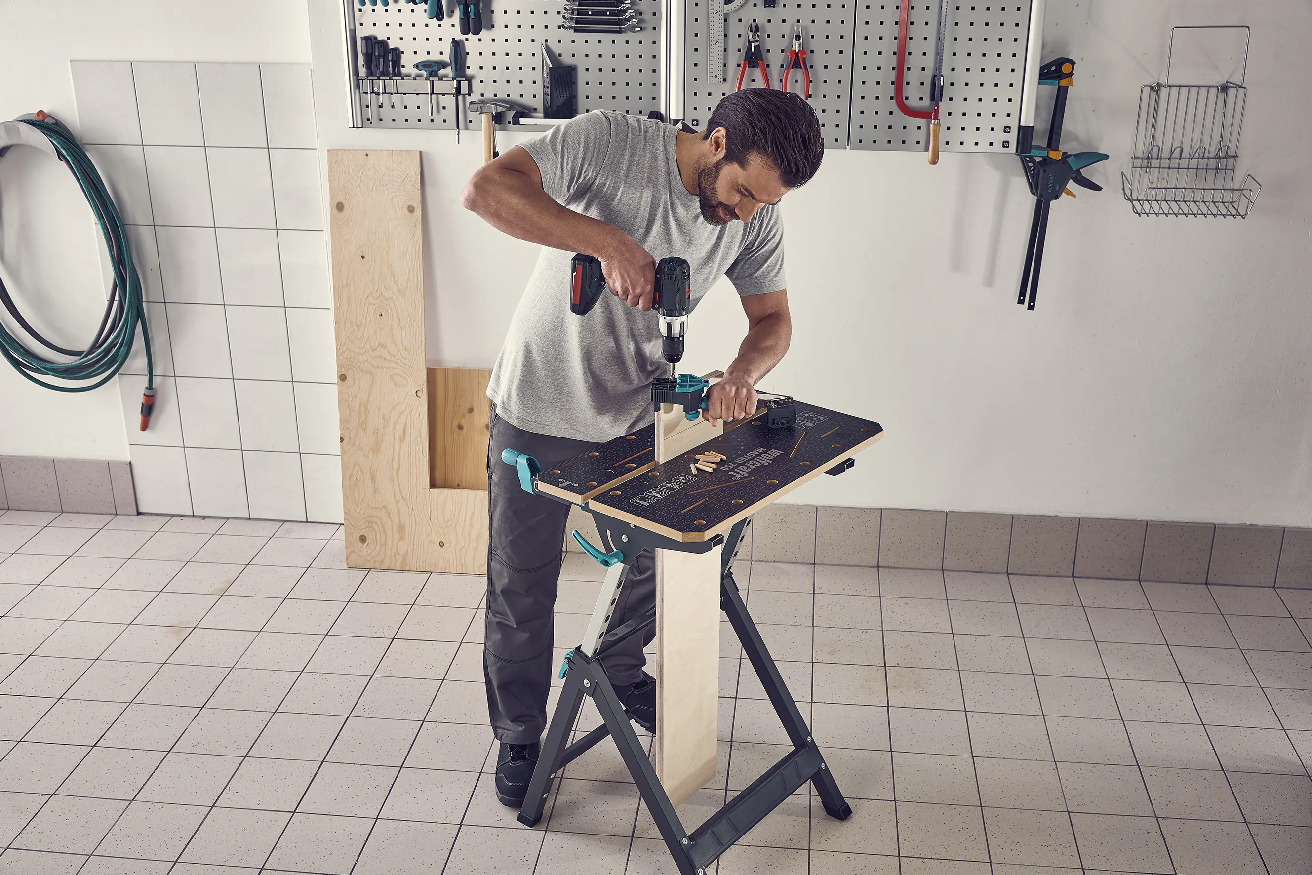 Wolfcraft Maschinen- und Spanntisch Master 750 Ergo höhenverstellbar Wolfcraft Maschinen- und Spanntisch Master 750 Ergo höhenverstellbar