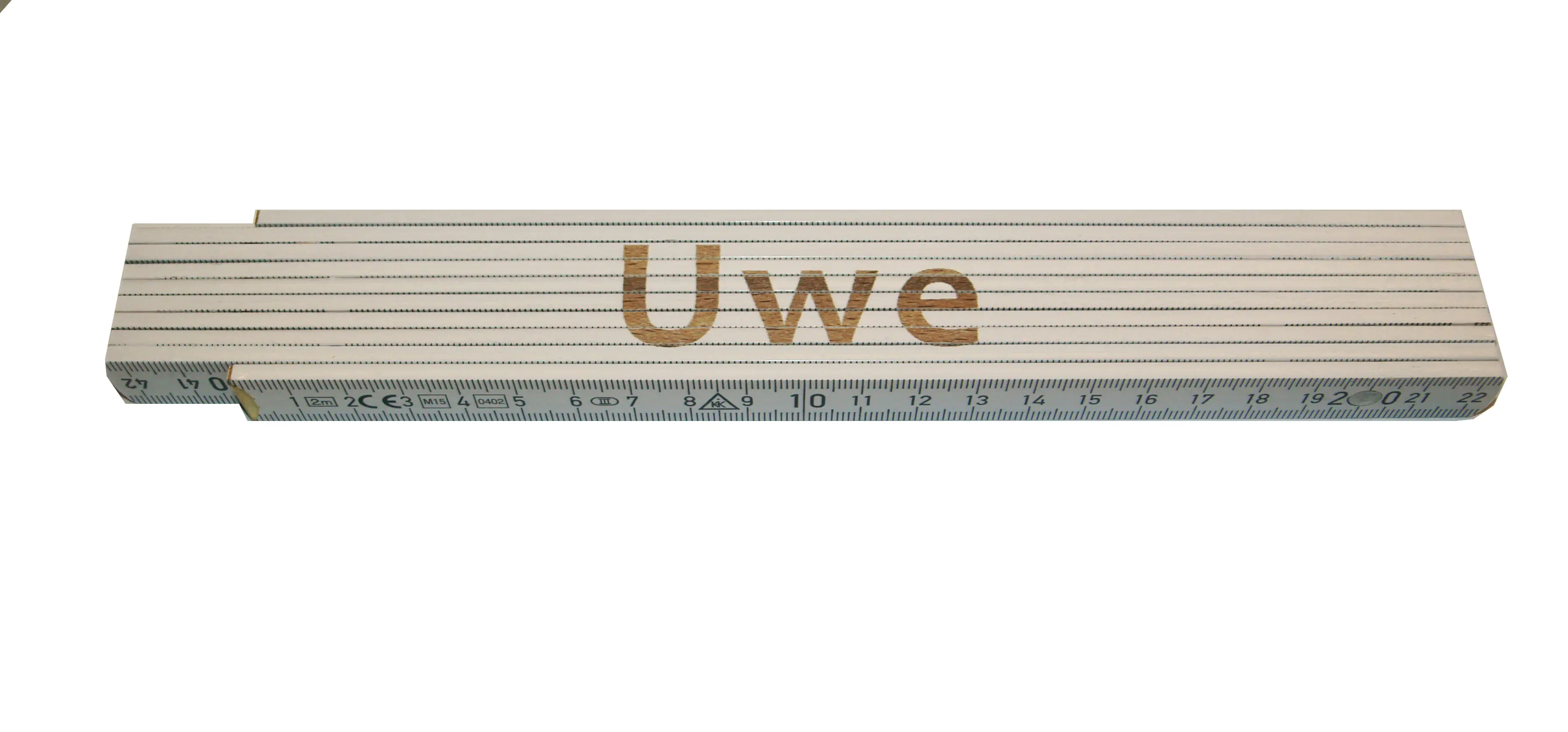 Zollstock Uwe 2 m weiß