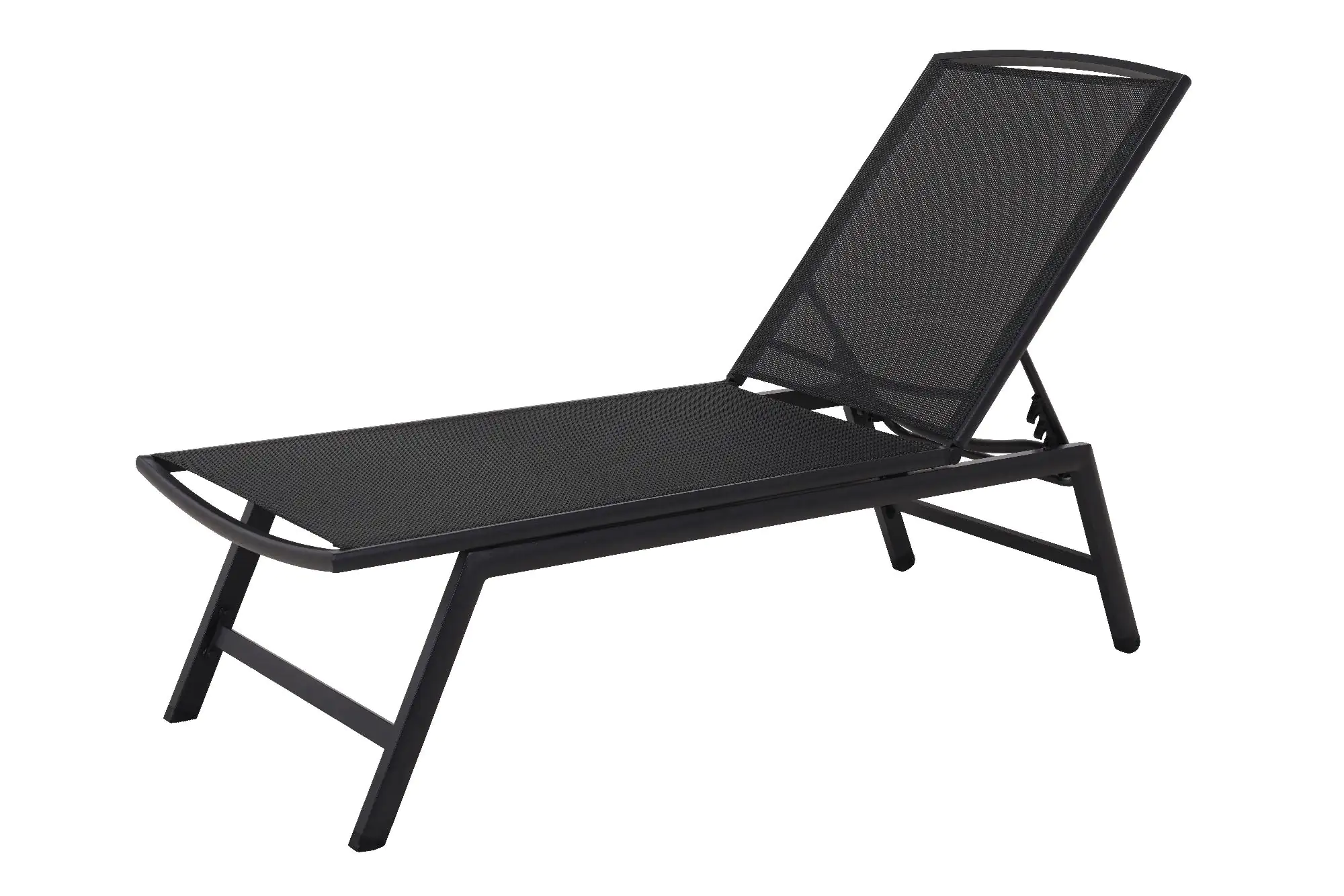 TrendLine Alu Sonnenliege Comfort Textilen Bespannung, schwarz TrendLine Alu Sonnenliege Comfort Textilen Bespannung, schwarz