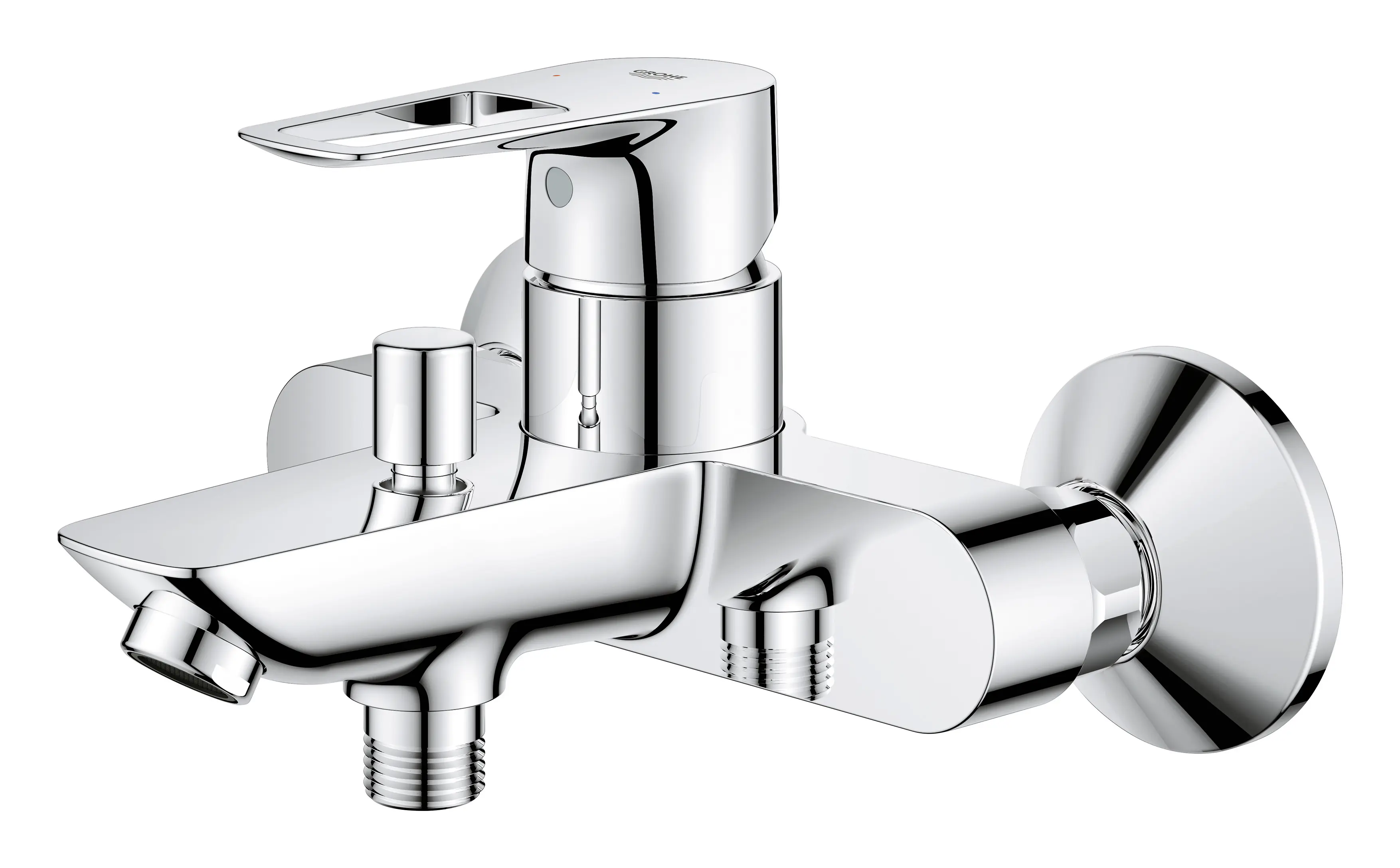 Grohe Start Loop Einhand-Wannenbatterie, 1/2", chrom, mit langlebiger Oberfläche