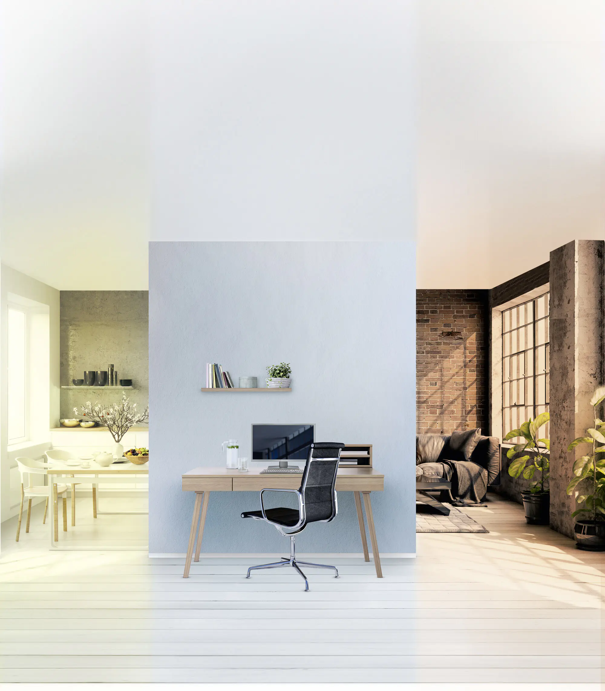 Ledvance Smart+ LED Deckenleuchte Orbis weiß Ø 43 cm Sun@Home 26 W dimmbar