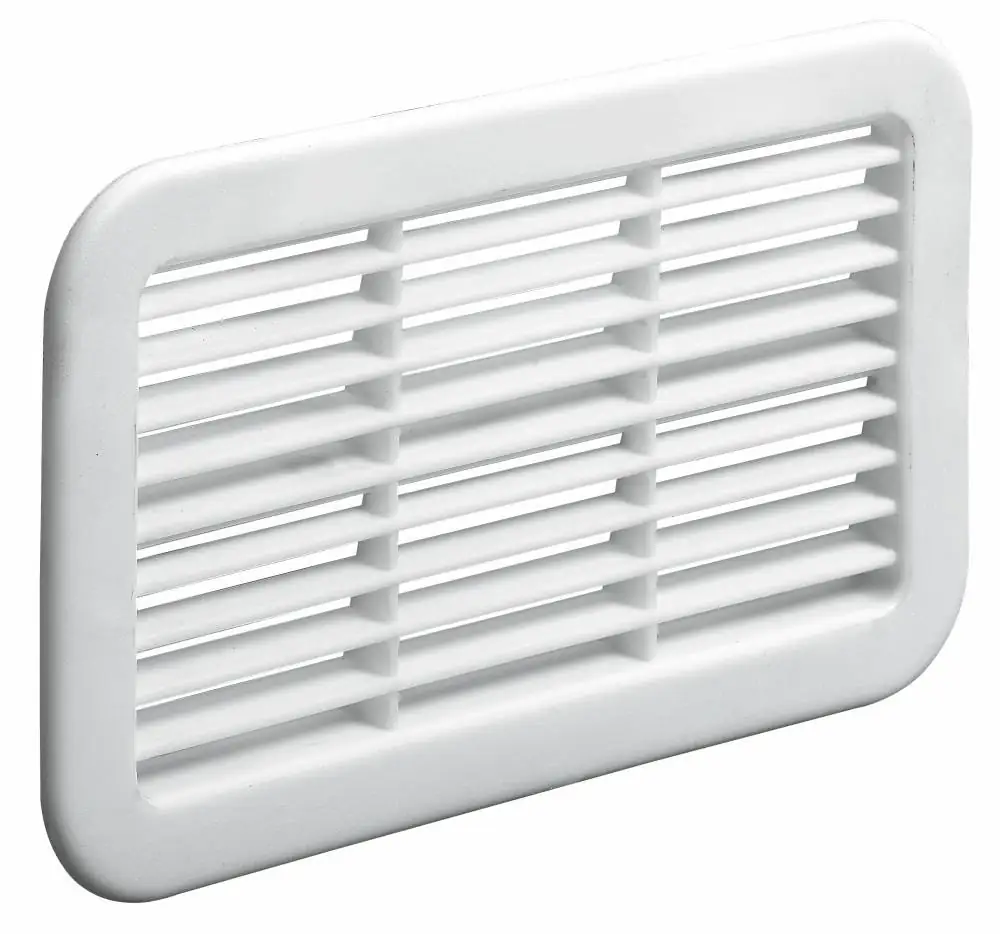 Hettich Lüftungsgitter eckig 78 x 128 mm Kunststoff, 1 Stück