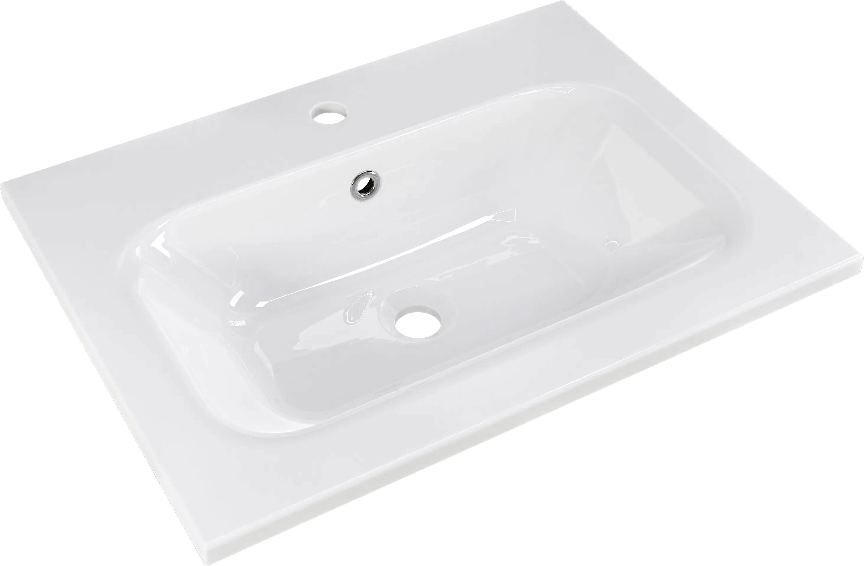 Primaster Mineralguss-Waschbecken 61 cm Düsseldorf weiß Primaster Mineralguss-Waschbecken 61 cm Düsseldorf weiß