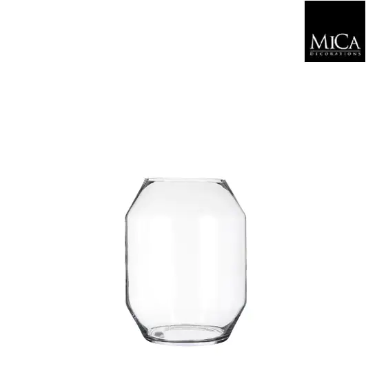 Mica Glasvase Dali transparent 25 x Ø 19 cm Mica Glasvase Dali transparent 25 x Ø 19 cm