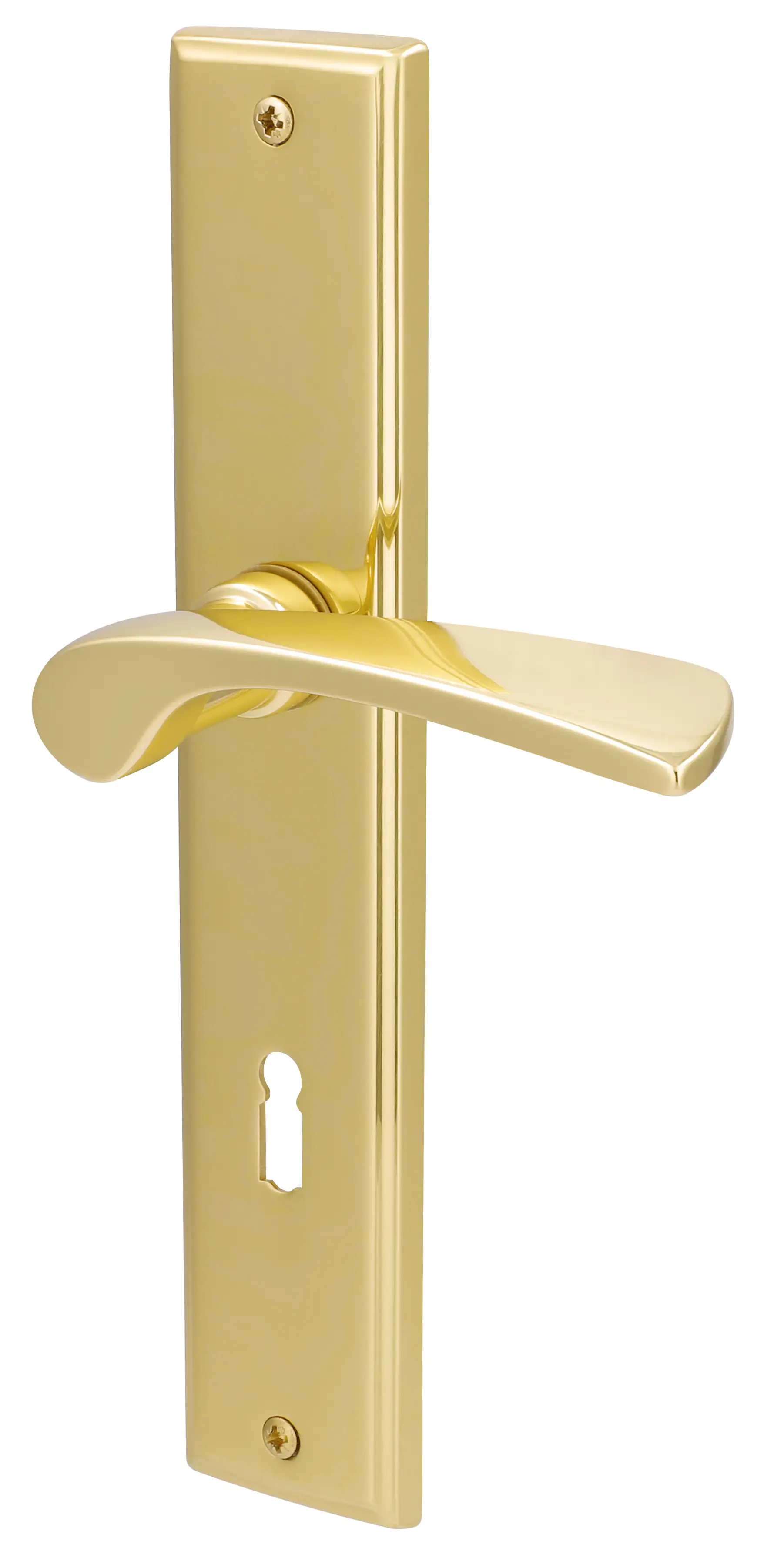 Alpertec BB-Langschildgarnitur Nelson Messing gold eckig Alpertec BB-Langschildgarnitur Nelson Messing gold eckig