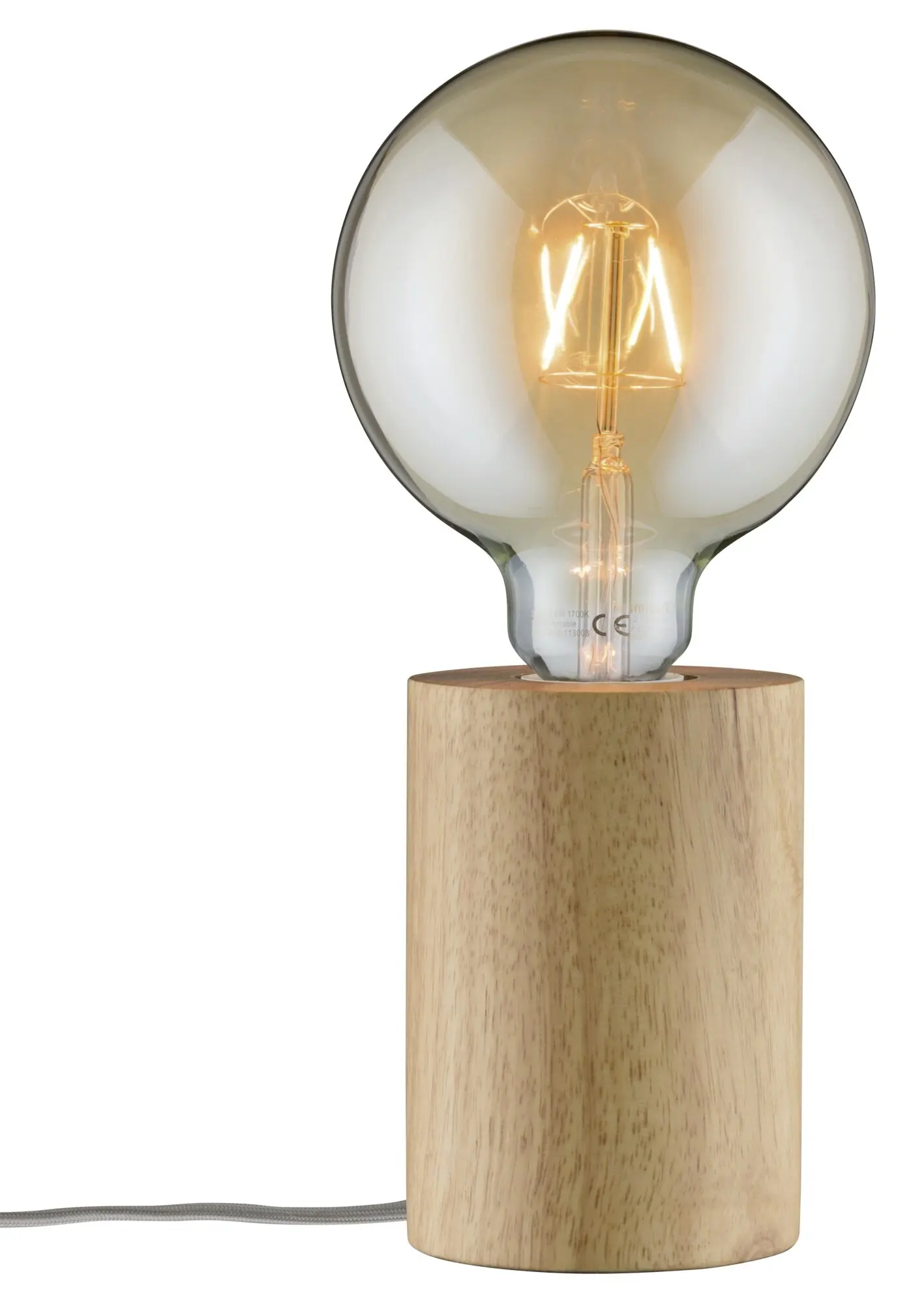 Paulmann Tischleuchte Neordic Talin E27, holz, dimmbar