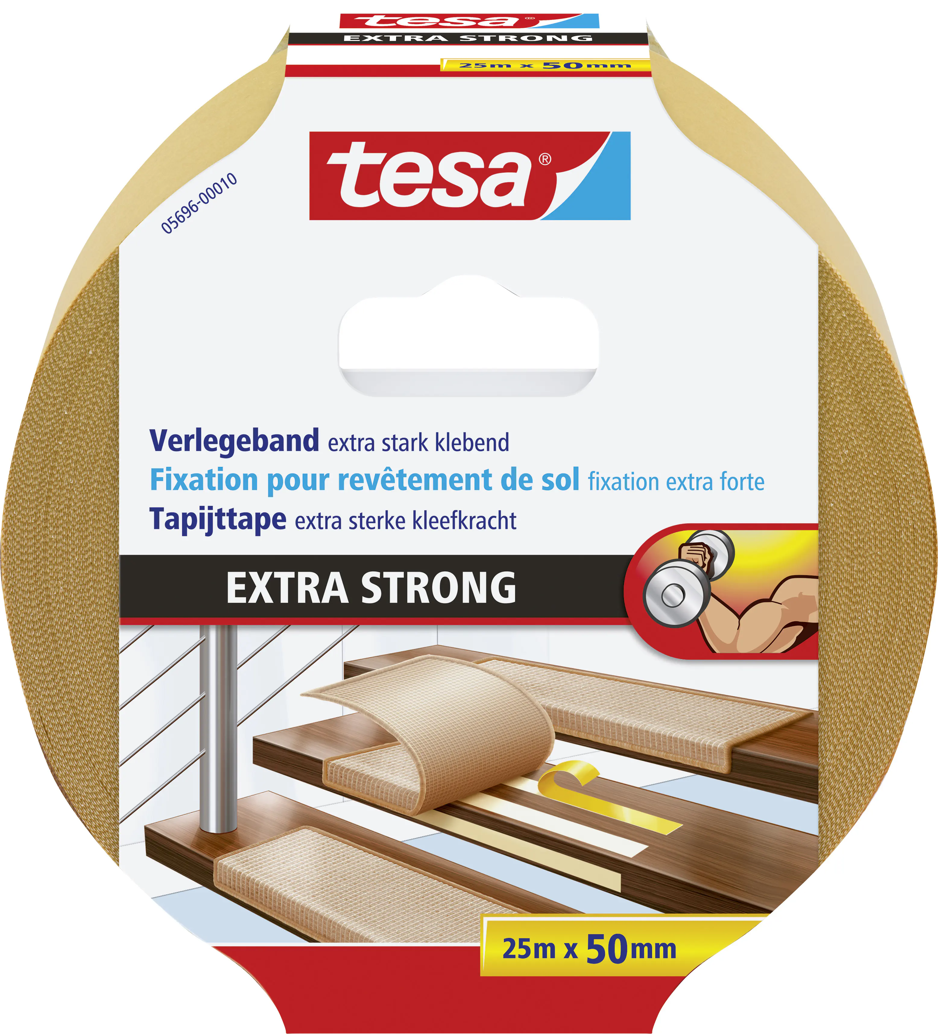 tesa Verlegeband 25 m x 50 mm, extra stark klebend tesa Verlegeband 25 m x 50 mm, extra stark klebend