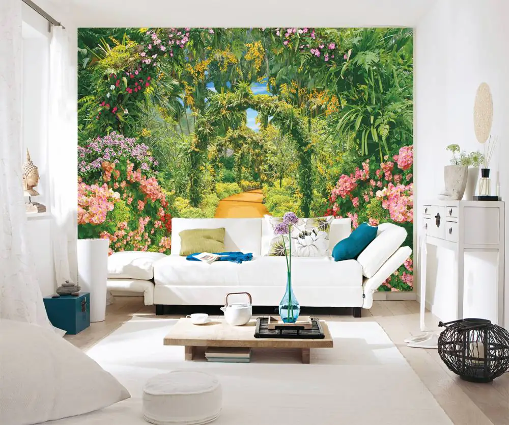 papermoon Vlies- Fototapete Digitaldruck 350 x 260 cm Flower Alley
