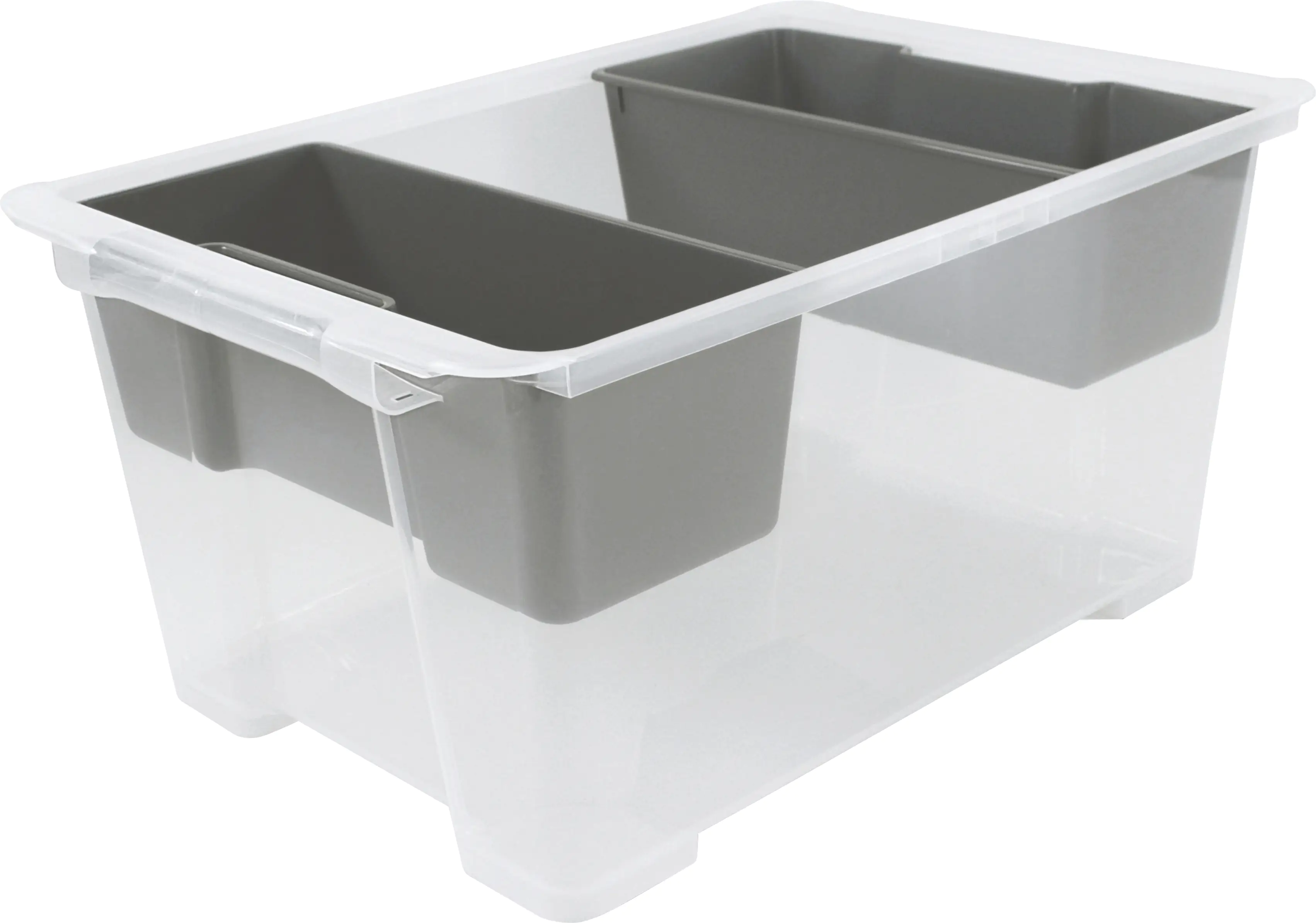 7610859170101_1507210 Rotho Aufbewahrungsbox EVO Easy 44 L transparent 58,3 x 39,2 x 27,7 cm