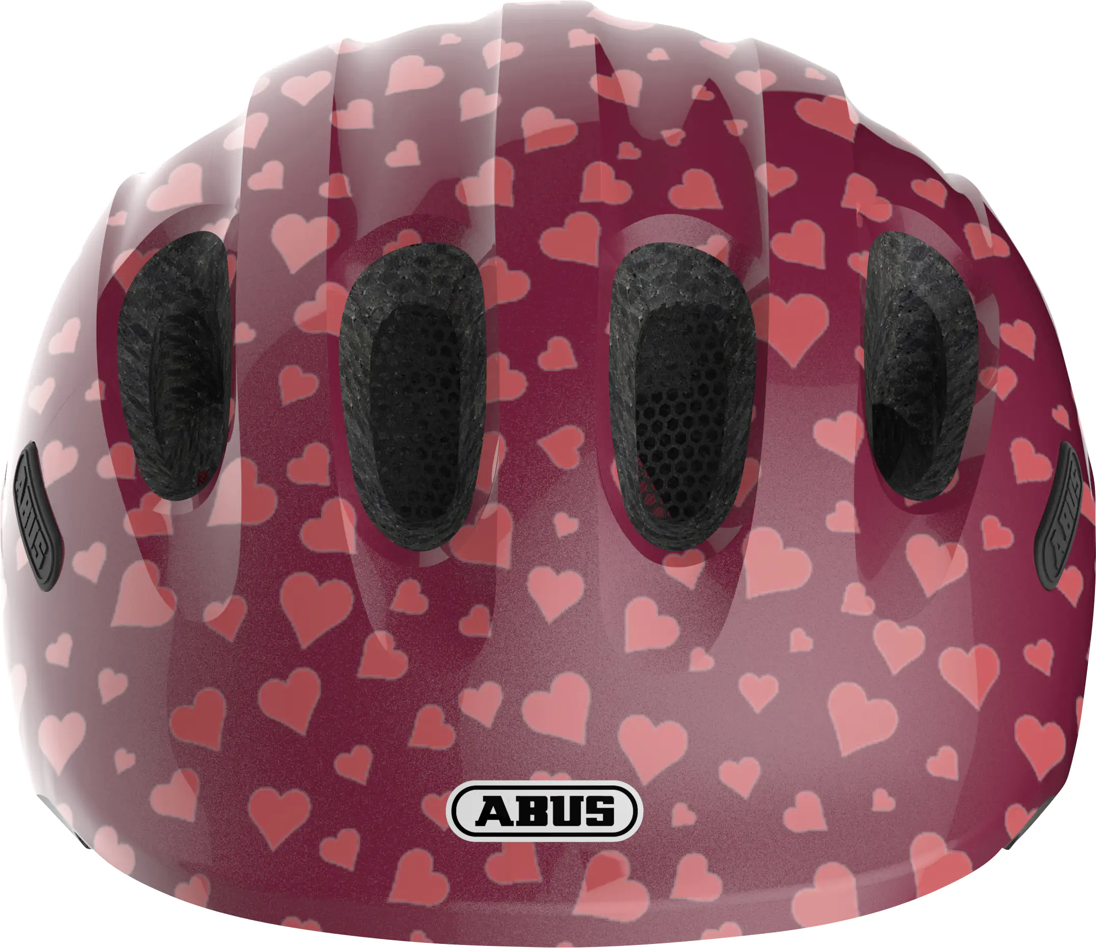 Abus Fahrradhelm Kinder Kids Pro Größe M cherry heart Abus Fahrradhelm Kinder Kids Pro Größe M cherry heart