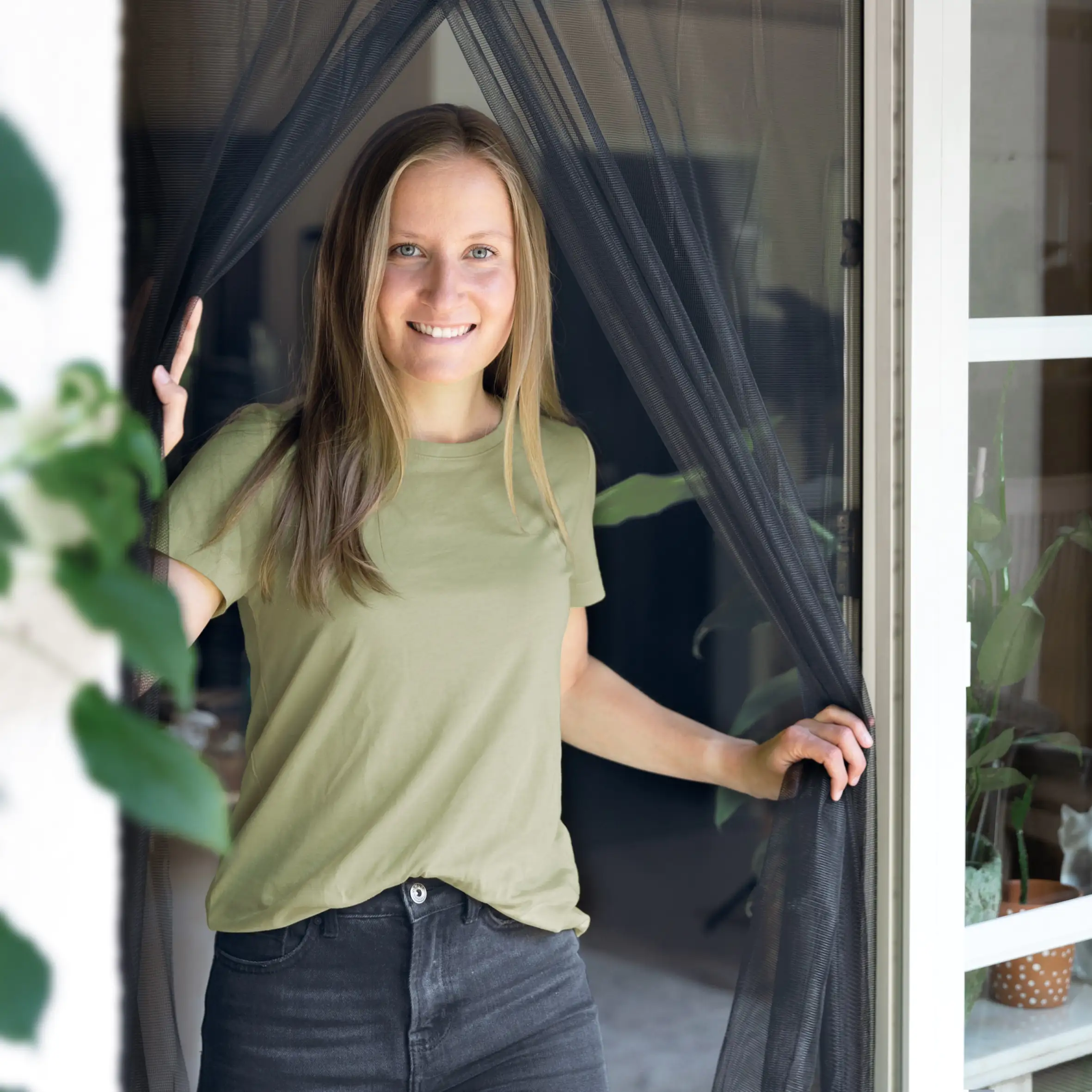 Schellenberg Fliegenschutz-Lamellenvorhang 140 x 240 cm anthrazit kürzbar