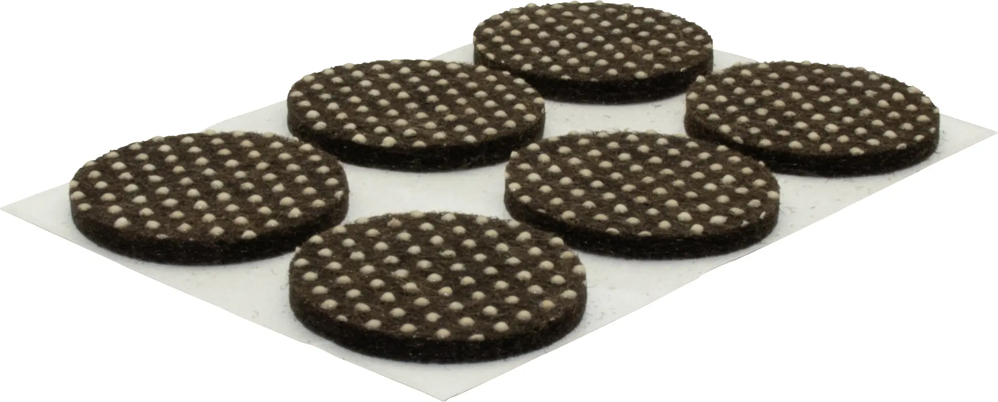 Wagner Anti-Rutschpad für Möbel selbstklebend Ø 28 x 3 mm braun beige - 12 Stück