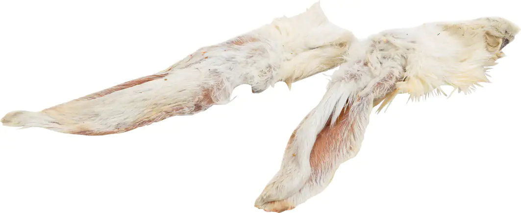 Beeztees Kaninchenohren mit Haar 200 g