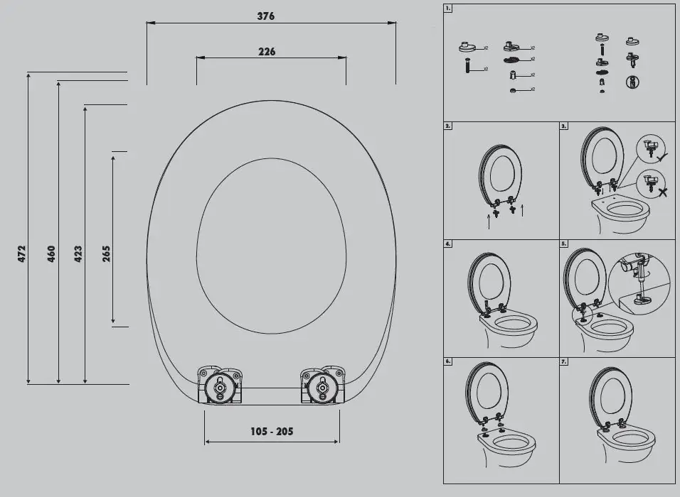 Primaster WC-Sitz mit Absenkautomatik weiß Primaster WC-Sitz mit Absenkautomatik weiß