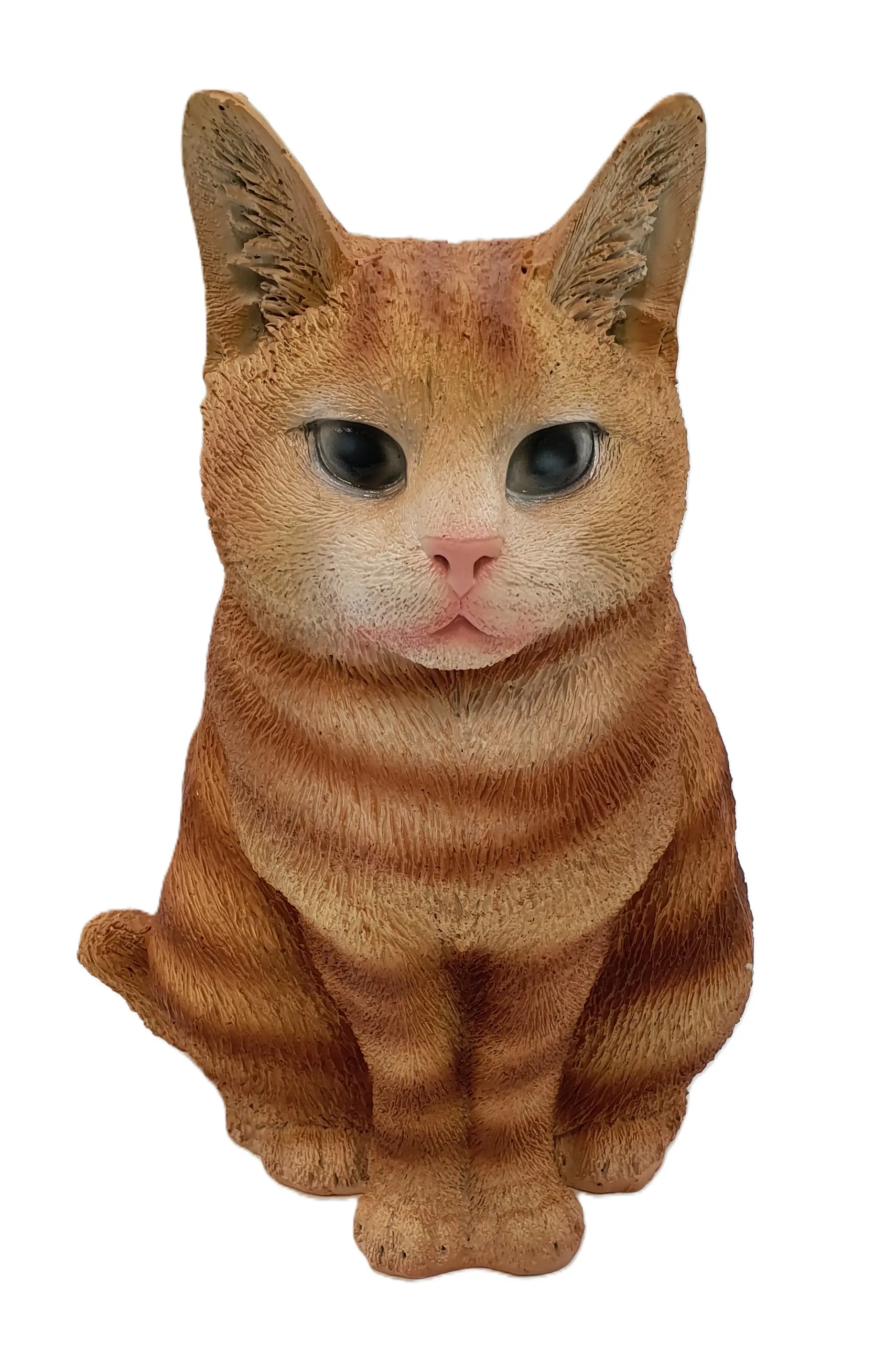 Dekofigur Katze sitzend braun 29 x 22 x 22 cm