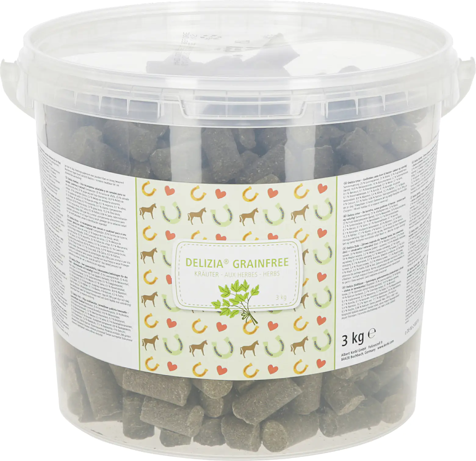 Kerbl Delizia Pferdeleckerli Kräuter getreidefrei 3 kg