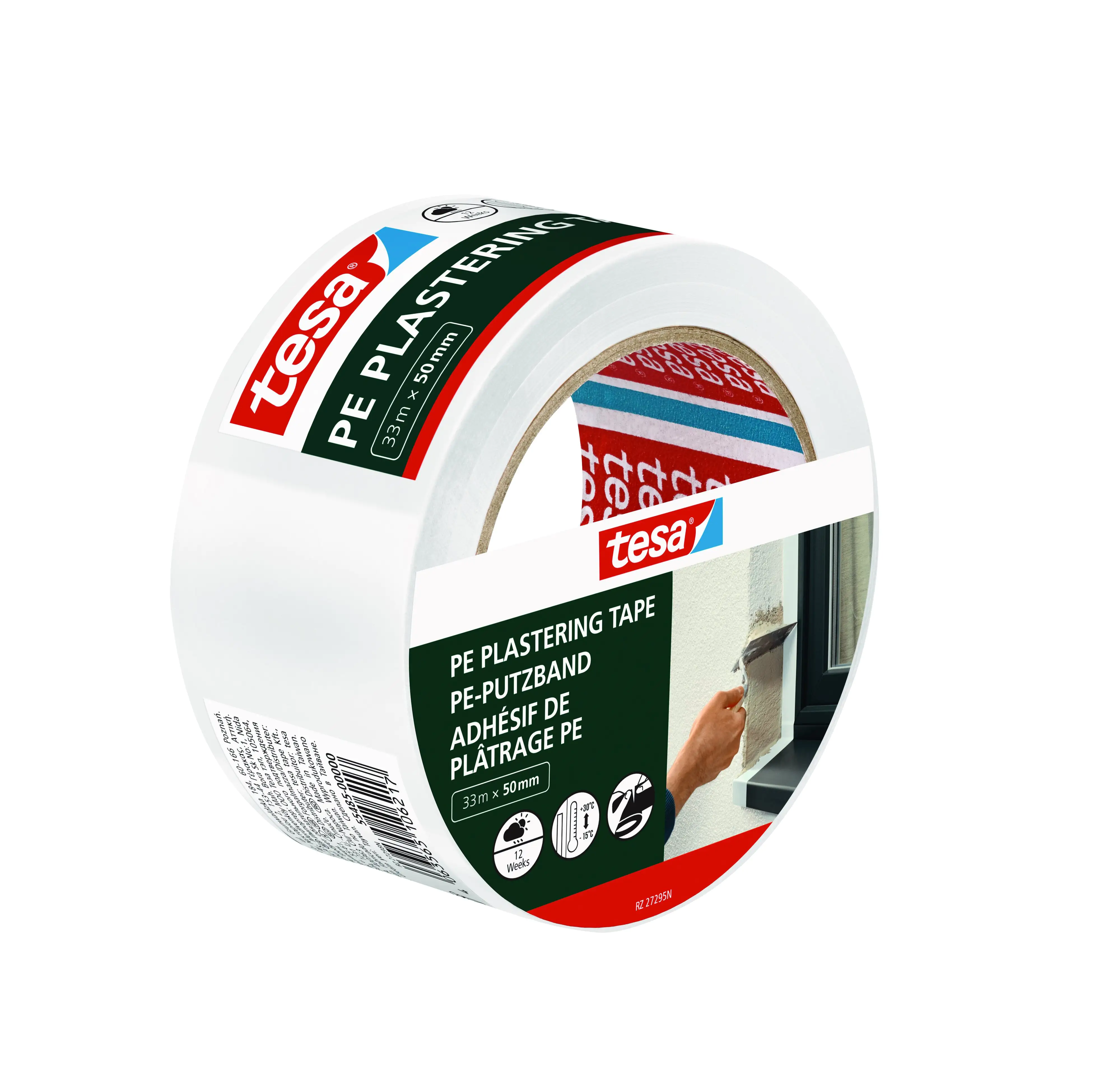 Tesa PE Putzband weiß 50 mm x 30 m