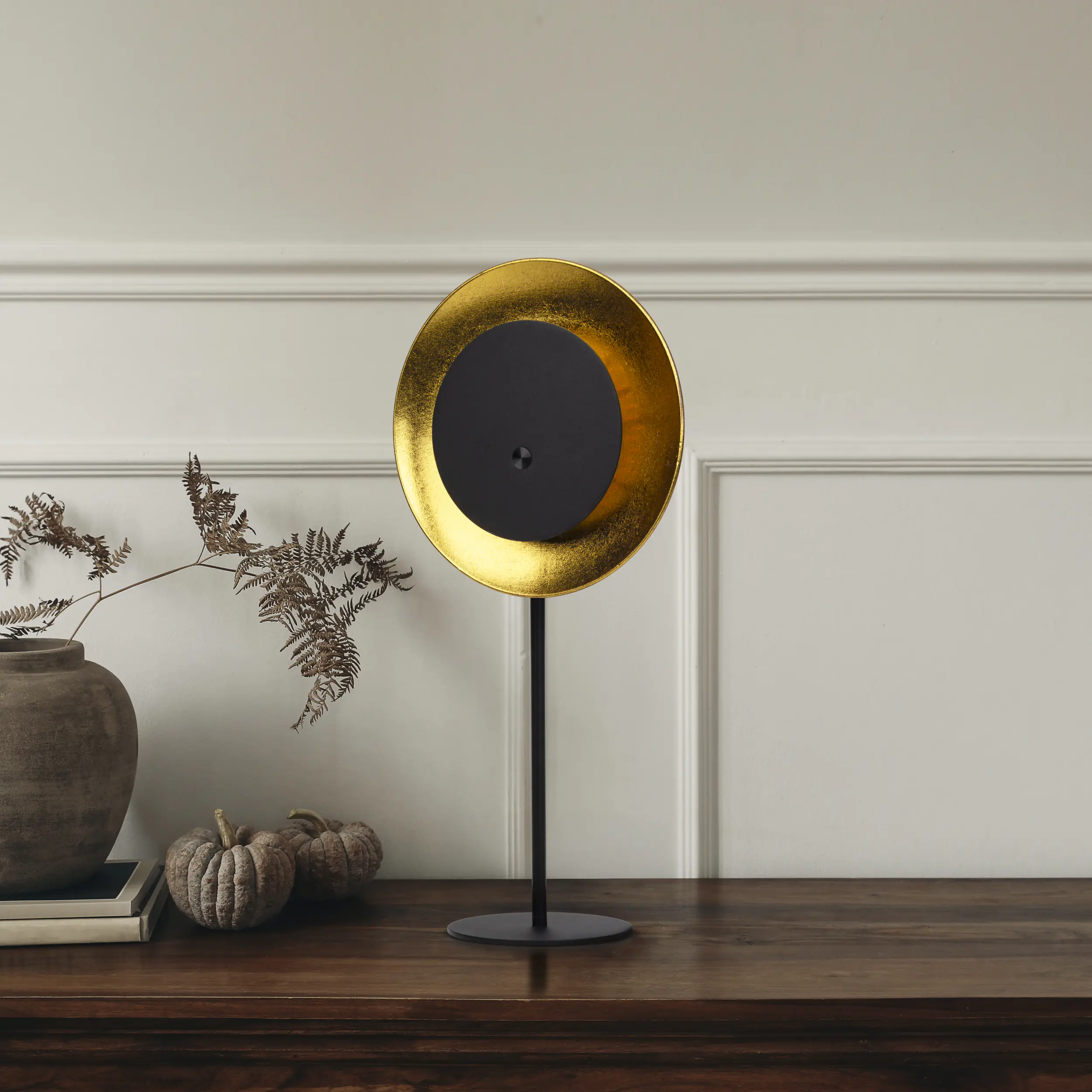 Light & More Solar-Tischleuchte Moon Metall 41,5 cm