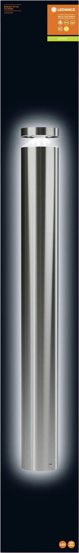 Ledvance Außenleuchte Endura Style Cylinder stahl