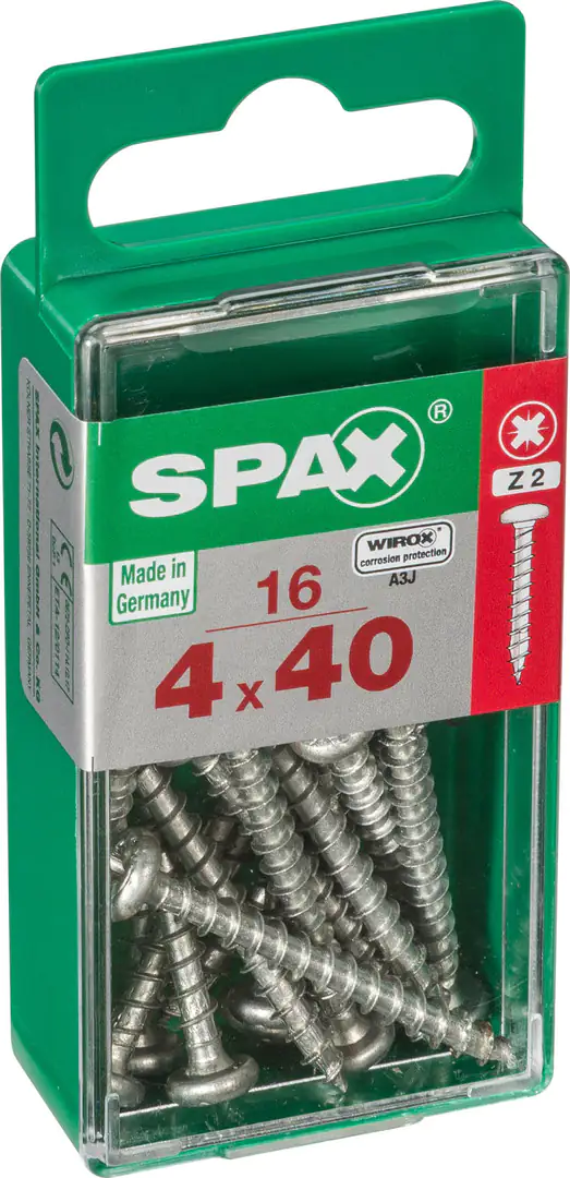 Spax Universalschrauben 4.0 x 40 mm TX 20 - 16 Stk.